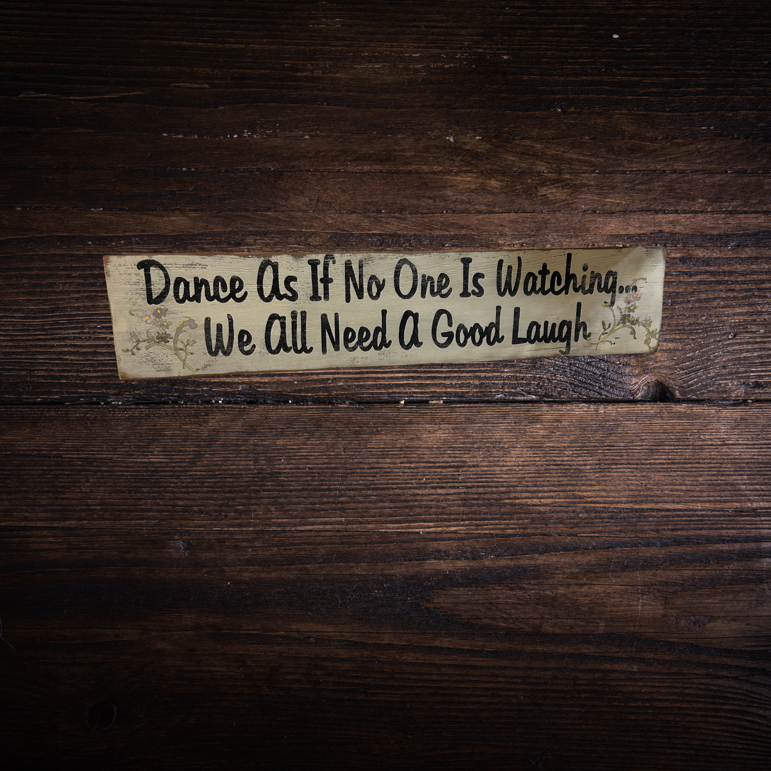 Whimsical Wooden Dance Sign