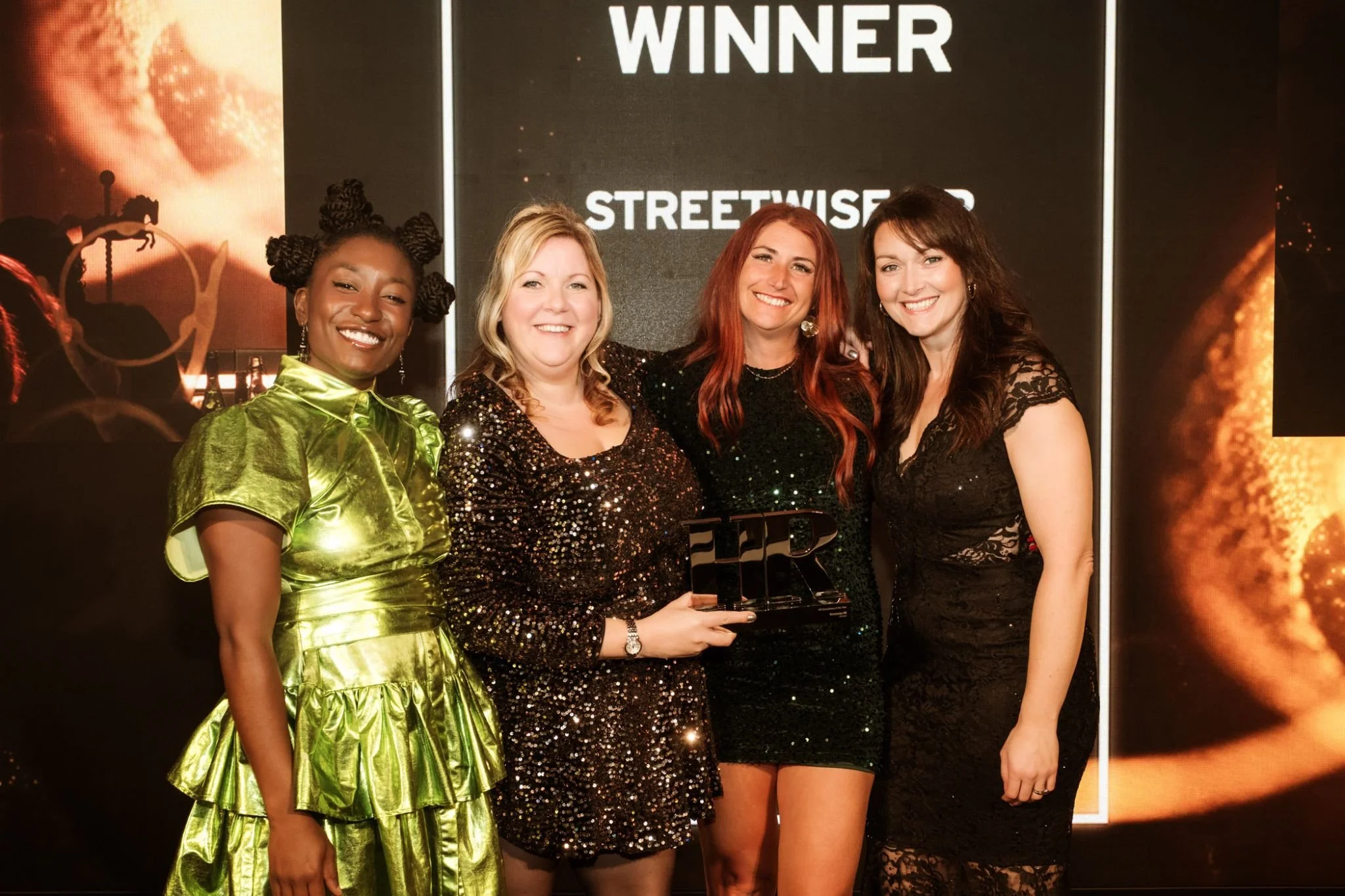 Debbie, Kim and Katie, receiving an award for HR Consultancy of the year at the HR Excellence Awards 2025.