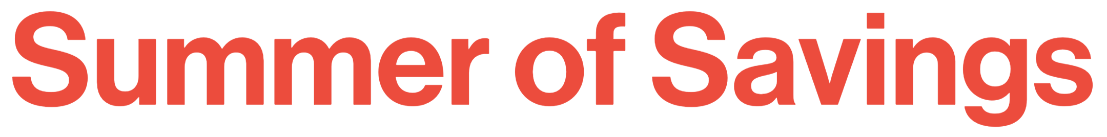 Summer Of Savings