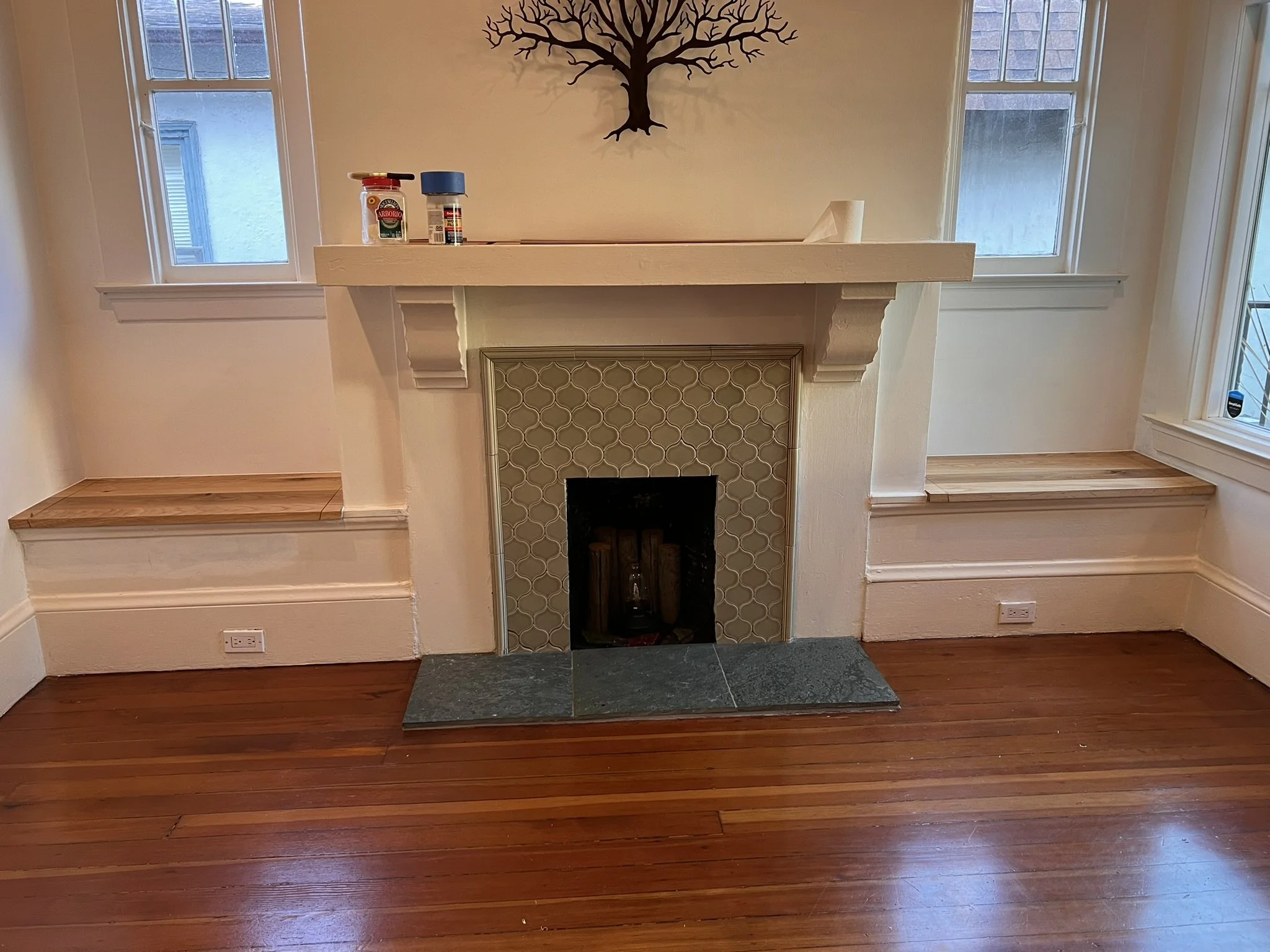 Custom bench seating with storage