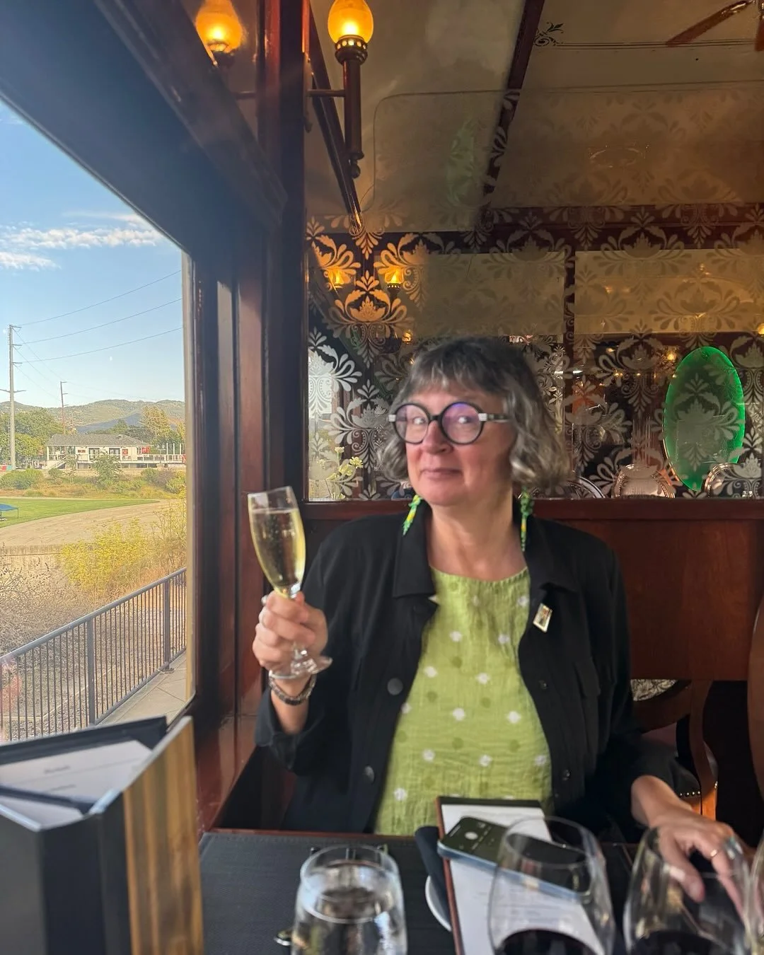 Napa Valley Wine Train with @ana.stacia_v. A dream!