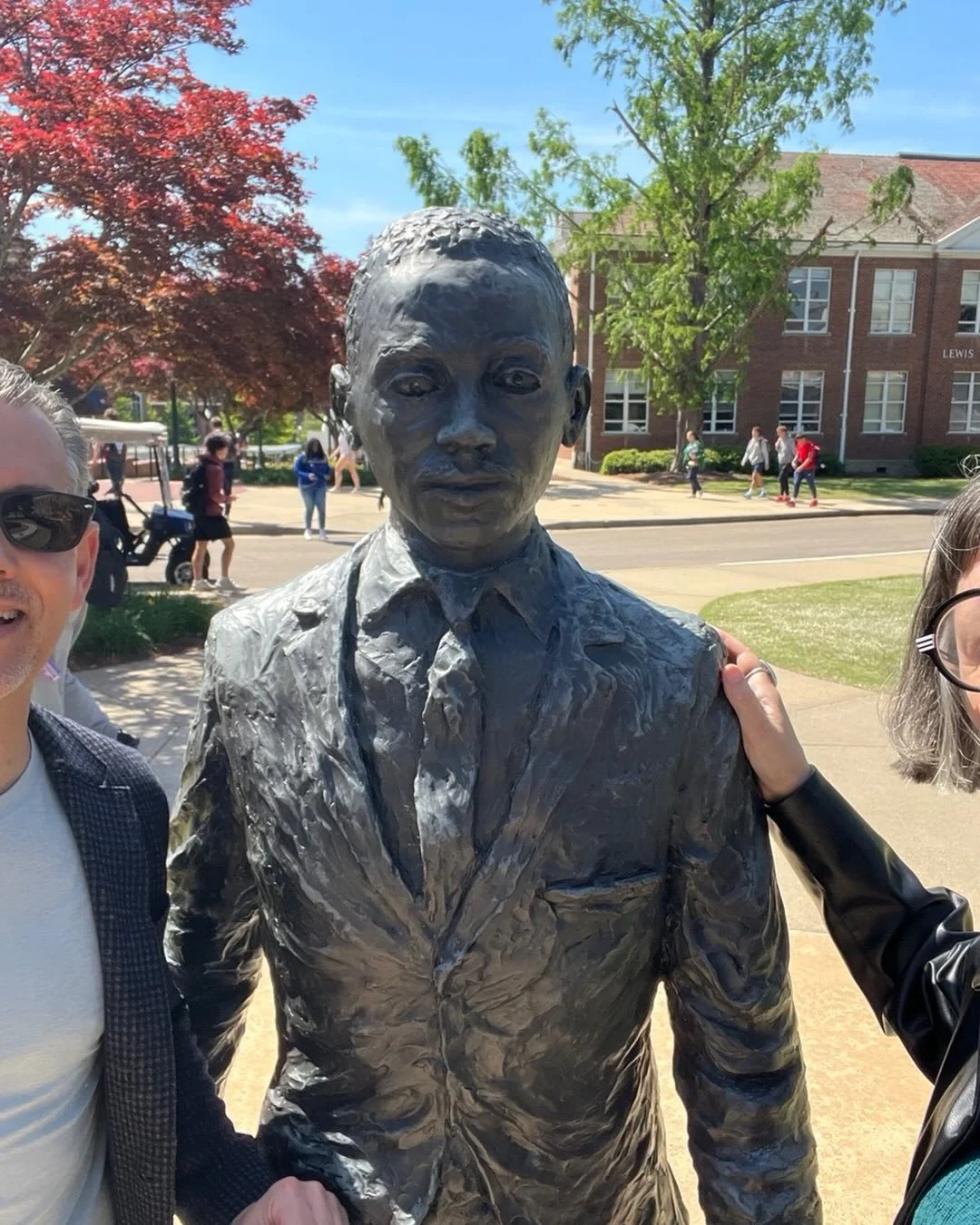 With Chad Allen and James Meredith at the University of Mississippi
