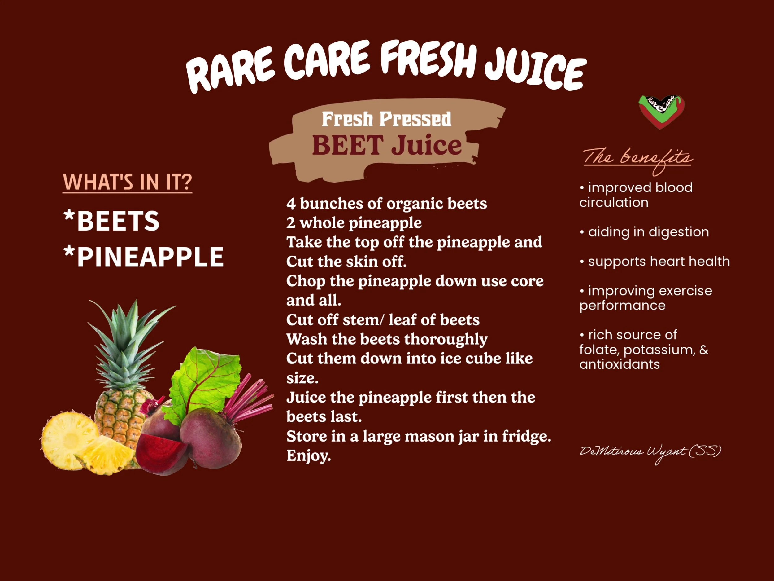 Fresh Cold Press Beet Juice Help with the blood production