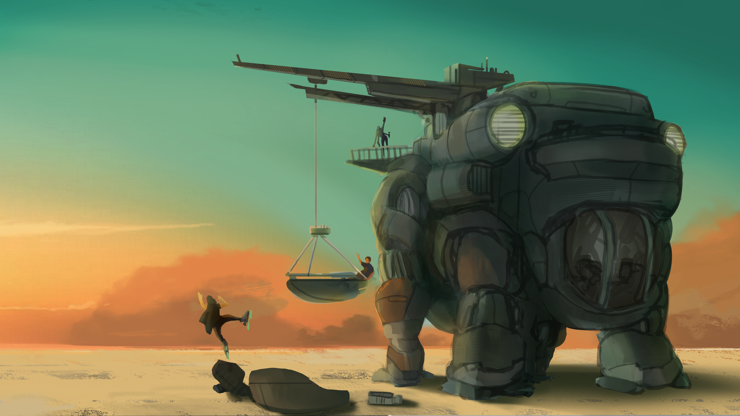 Another small sketch for a children's storybook concept