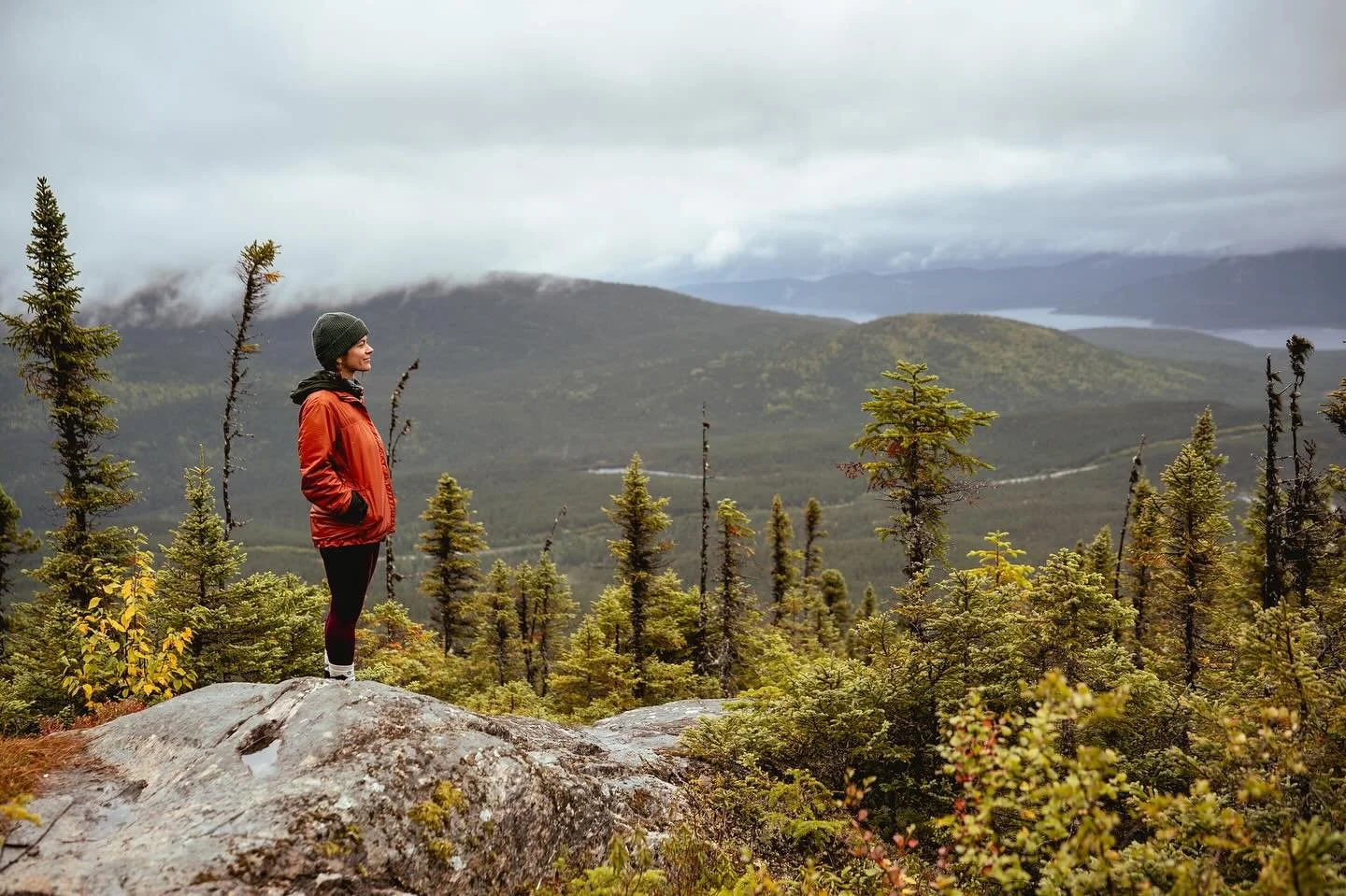 Quelque part dans les &eacute;pinettes noires de la for&ecirc;t bor&eacute;ale, j&rsquo;aimerais figer le temps. Cr&eacute;dit photo: @kathleen_dube_photographie
