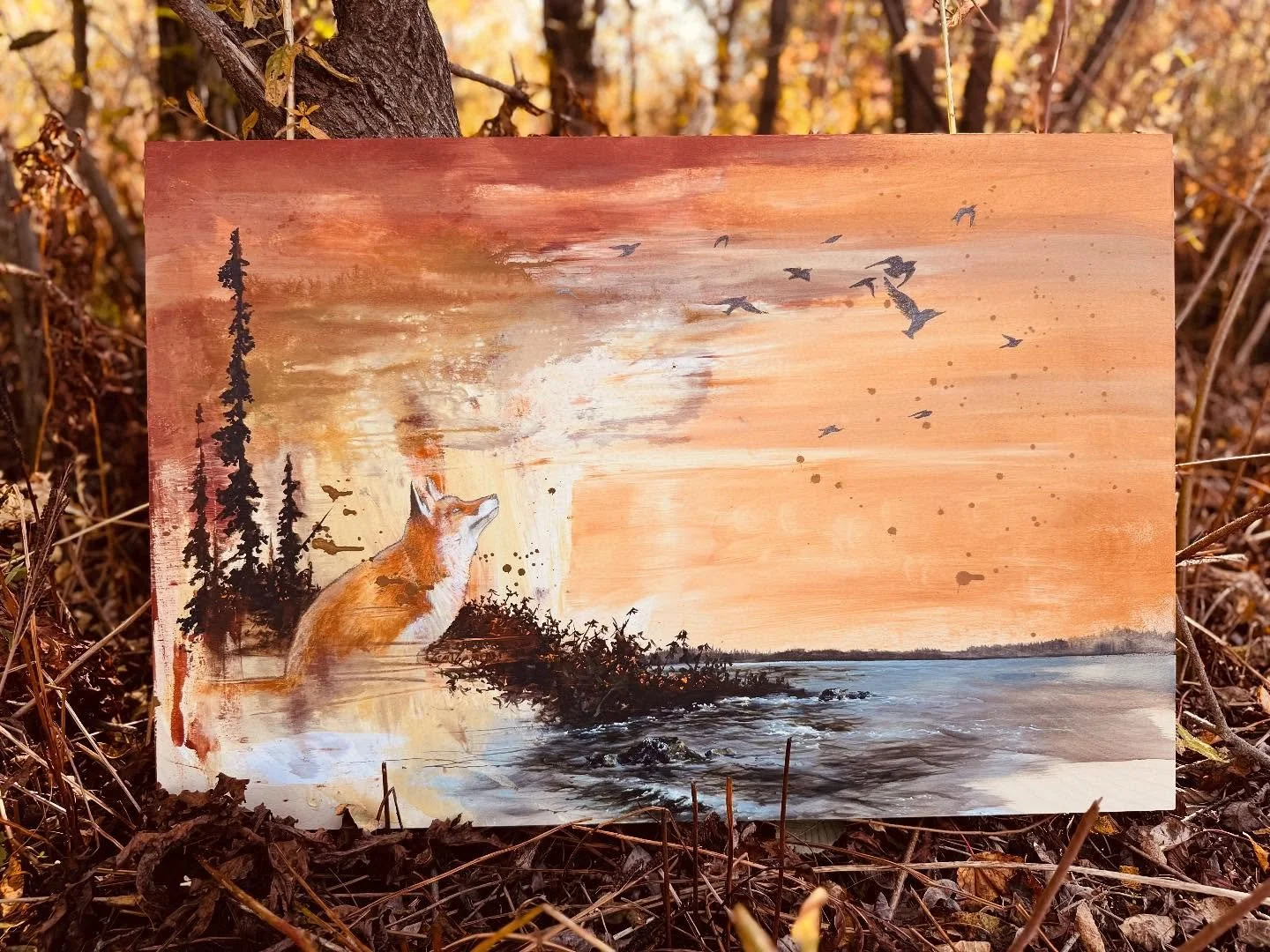 Une deuxi&egrave;me collaboration ce matin sur les sept d&eacute;but&eacute;es devant public &agrave; la @chutealours 🐻🍂 &laquo;&nbsp;Suivre son instinct&nbsp;&raquo; une douce &oelig;uvre automnale o&ugrave; je me suis joint &agrave; l&rsquo;unive