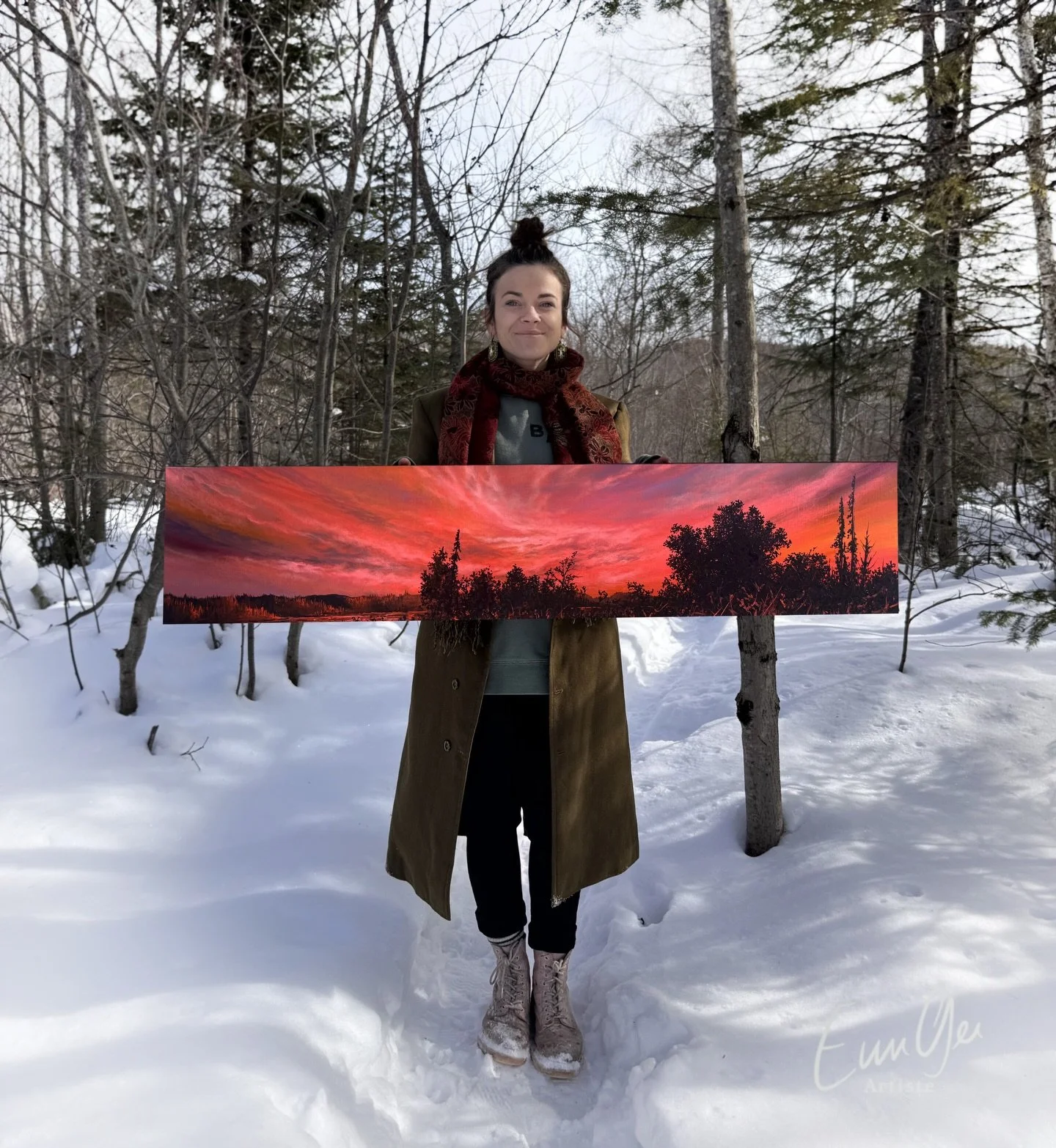 &laquo;&nbsp;Je porterai le Nord&nbsp;&raquo; une &oelig;uvre impr&eacute;gn&eacute;e de mon d&eacute;placement au Sud en harmonie avec mon appartenance au Nord. Mon grand Amour. Cr&eacute;dit photo: @mamkel