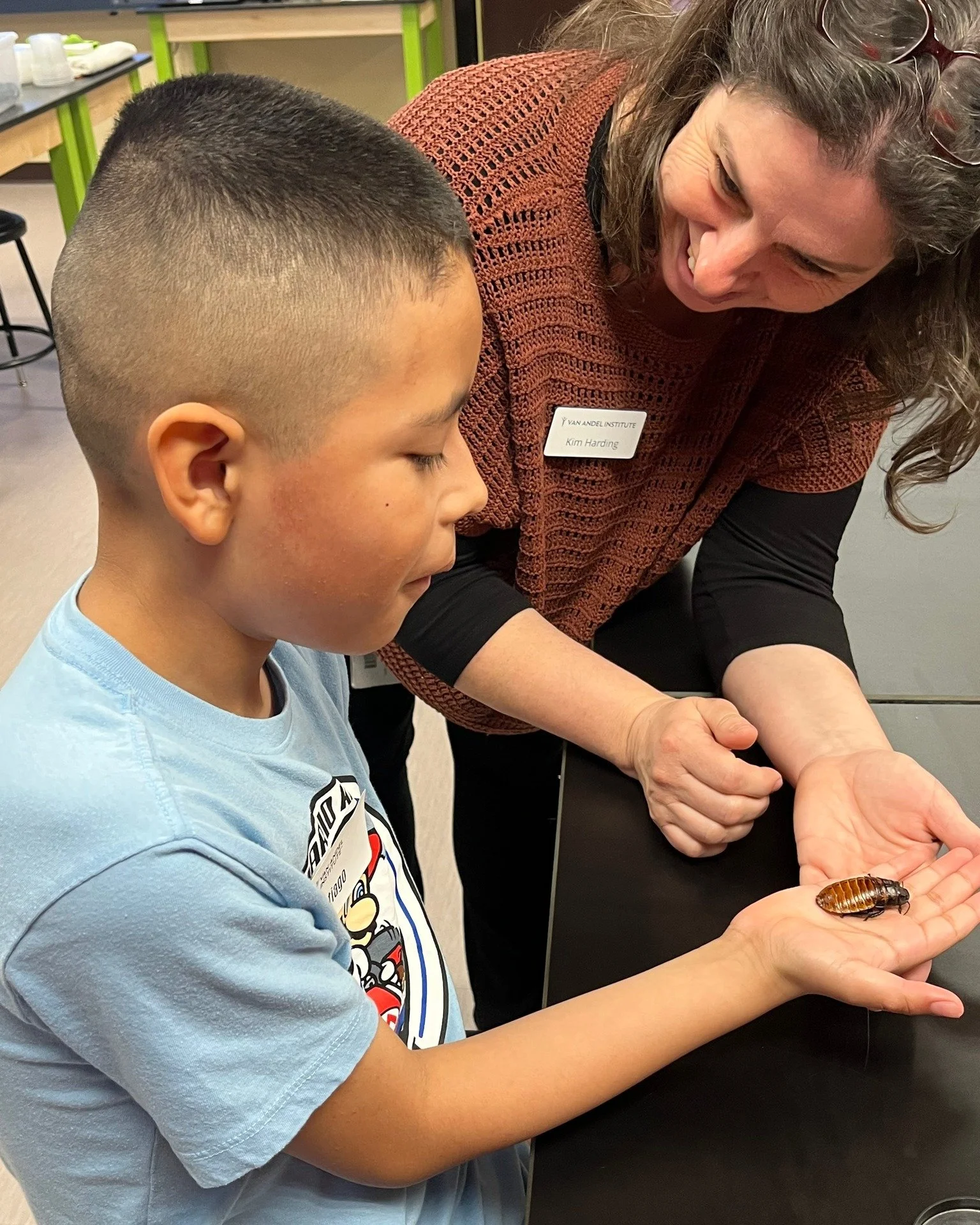 Holland Language Academy's Michelle DeBoer (2nd Grade) received HEF funding for a grant titled "Engineer an Animal"&mdash; at Van Andel Institute in Grand Rapids.

One student commented: "I was excited to see animals up close in person