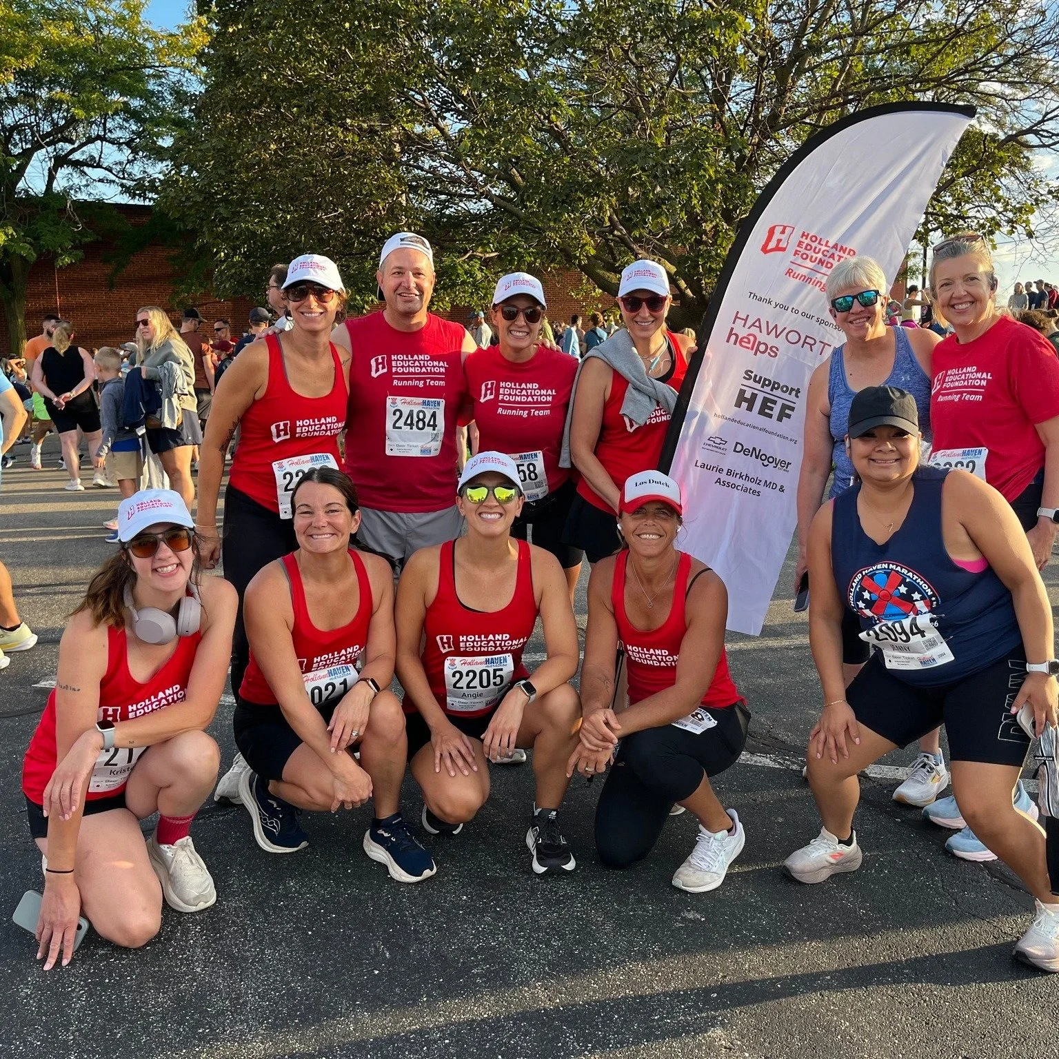 And that's a wrap - the 2026 HEF Running Season comes to a close, with so many great times together! Thanks to@denooyerchevyholland , @lauriebirkholzmd ,@haworthinc (Haworth Helps), and @hollandhavenmarathon  for helping us raise $10,500 for @holland