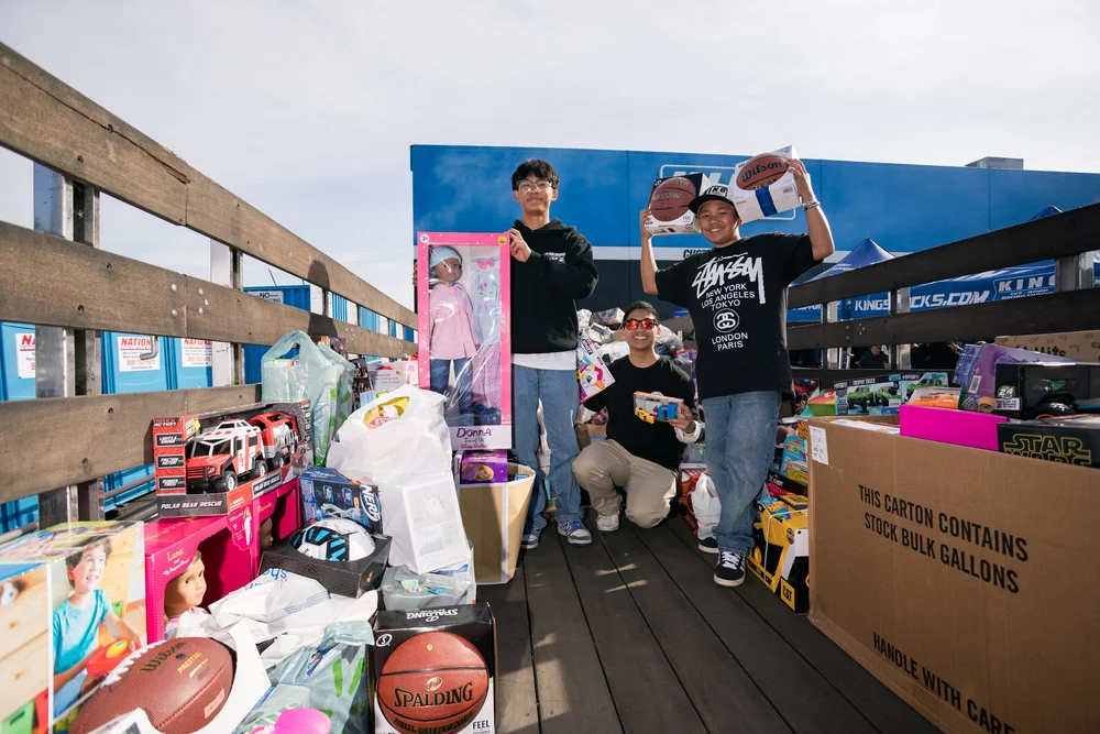 King Shocks Toy Drive — the community on the lot