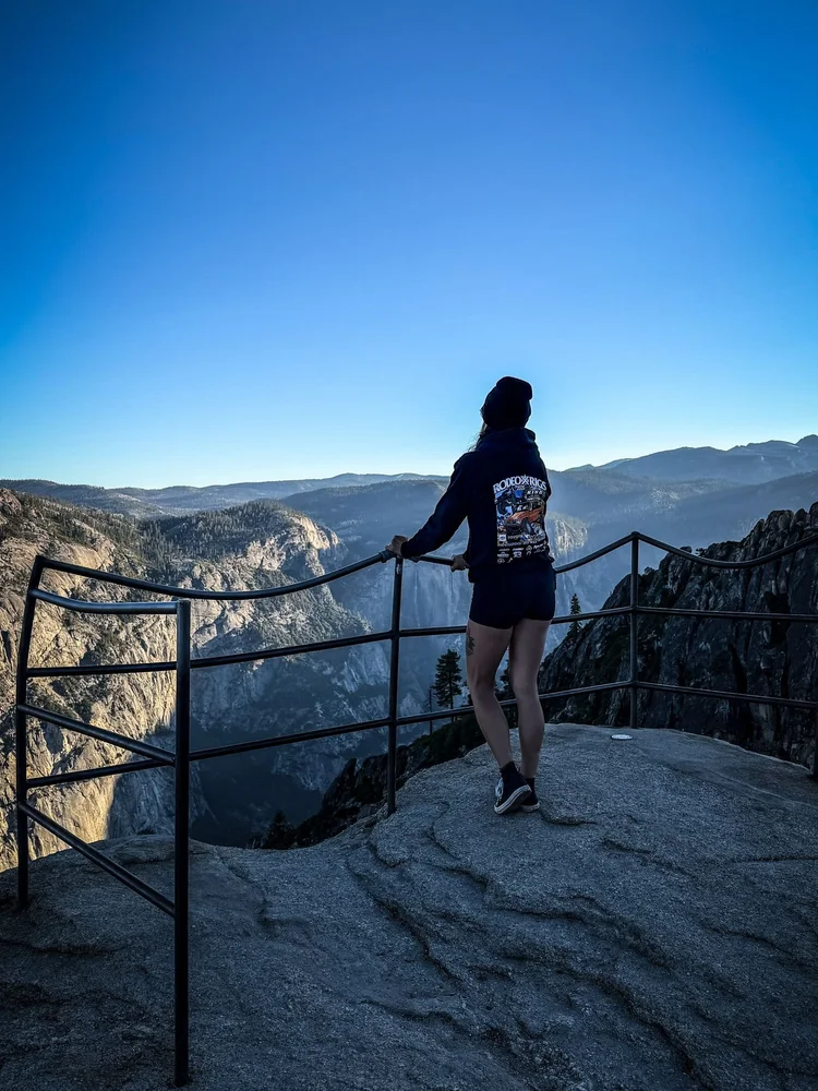 RXR Yosemite hoodie on the merch rack