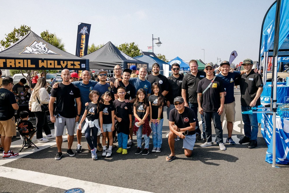Rodeo x Rigs community — the crowd on the lot