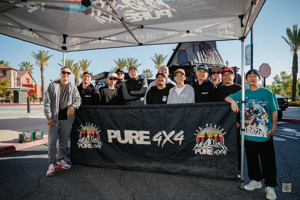 Rodeo x Rigs community — the crowd on the lot