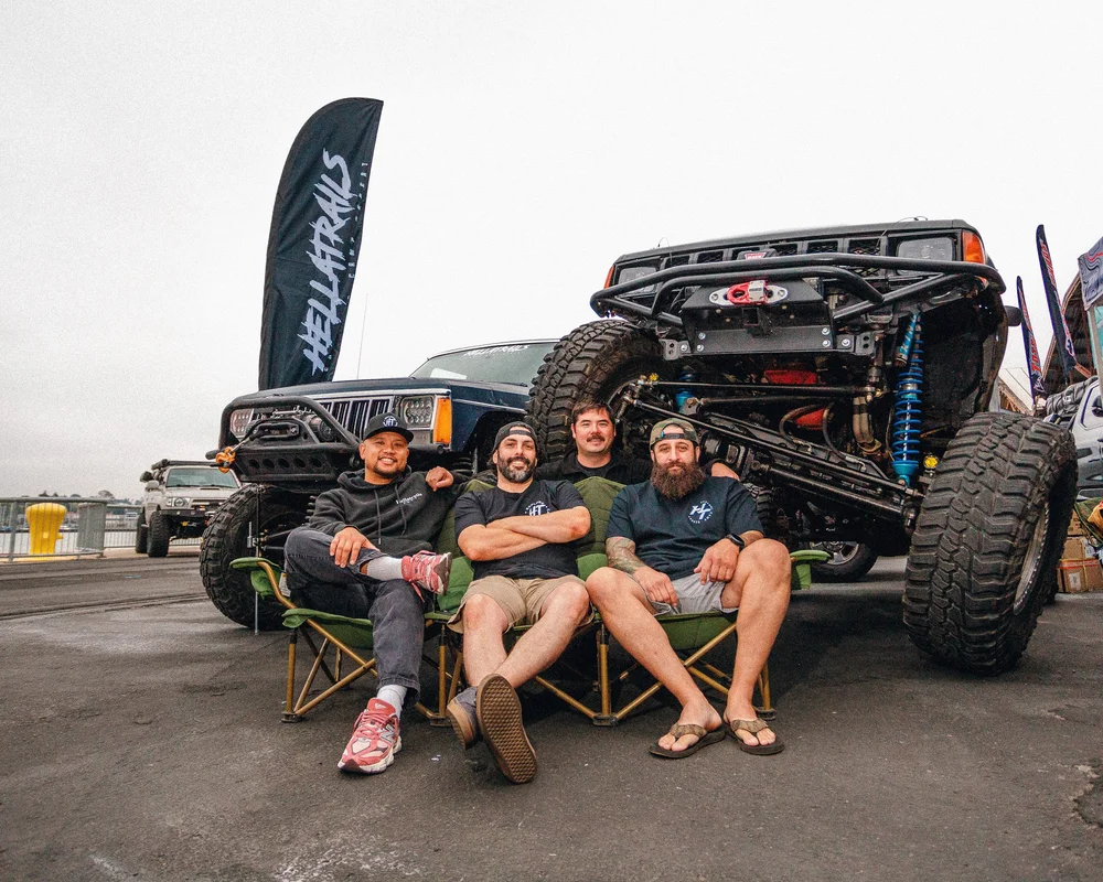 Rodeo x Rigs community — the crowd on the lot