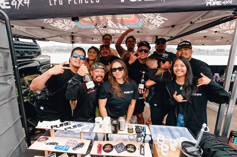 Rodeo x Rigs community — the crowd on the lot