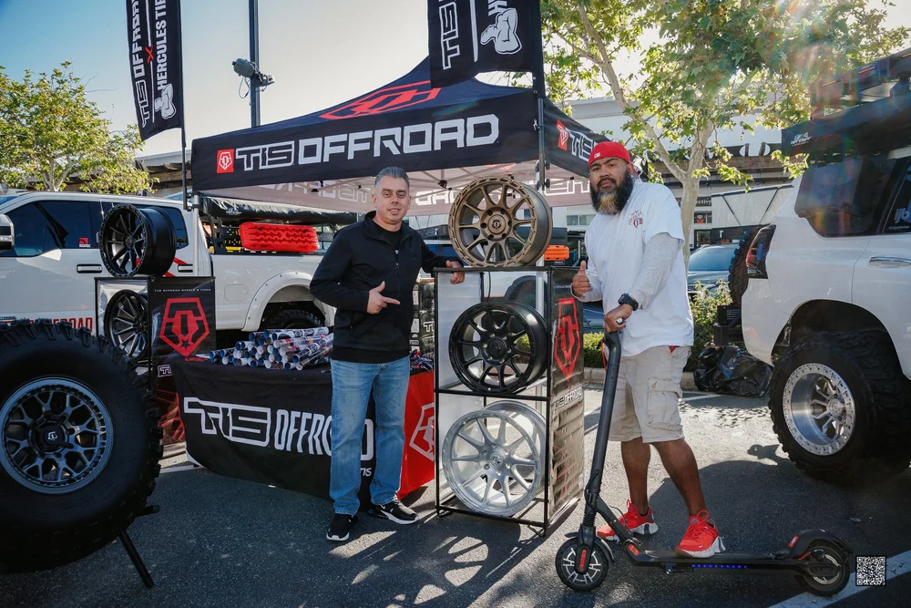 Rodeo x Rigs community — the crowd on the lot