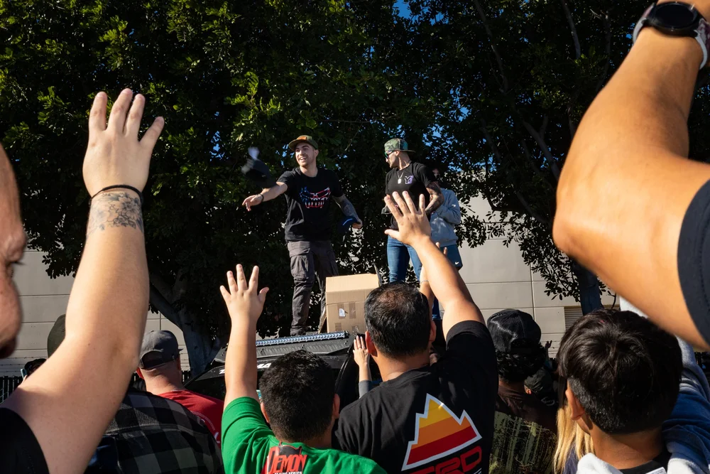 King Shocks Toy Drive — the community on the lot