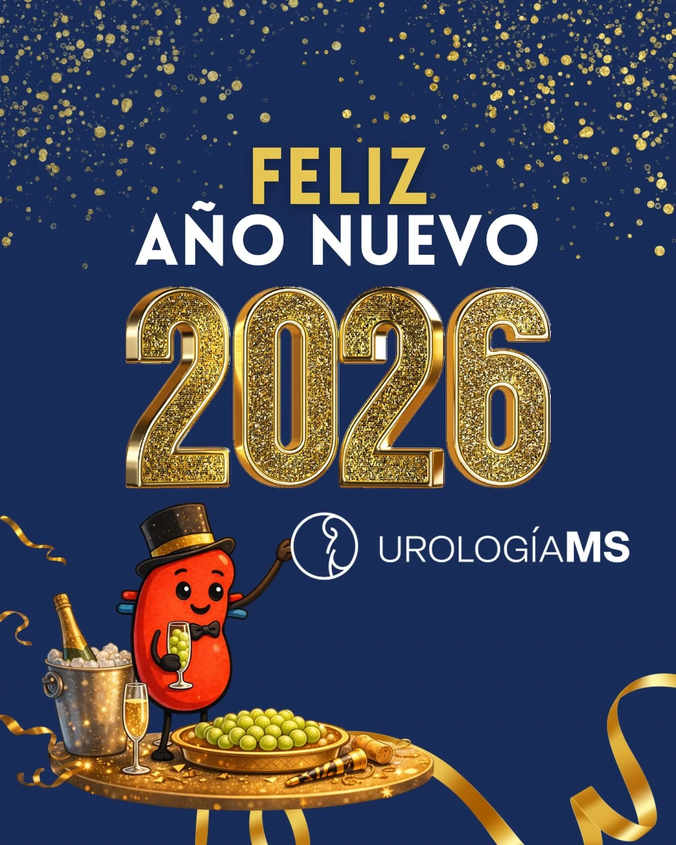 ✨ Brindamos por un 2026 lleno de salud, bienestar y nuevos comienzos.
Gracias por confiar en Urolog&iacute;a MS.
Seguiremos cuidando de ti con profesionalismo y cercan&iacute;a durante todo el a&ntilde;o.
&iexcl;Feliz A&ntilde;o Nuevo! 🥂

#urologia 