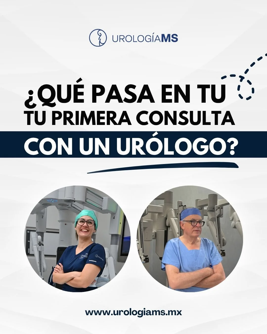 &iquest;Pospone tu cita por miedo o falta de informaci&oacute;n? 🩺

Sabemos que la primera visita al ur&oacute;logo puede generar dudas o incluso nerviosismo. Sin embargo, entender qu&eacute; sucede en el consultorio es el primer paso para tomar el 