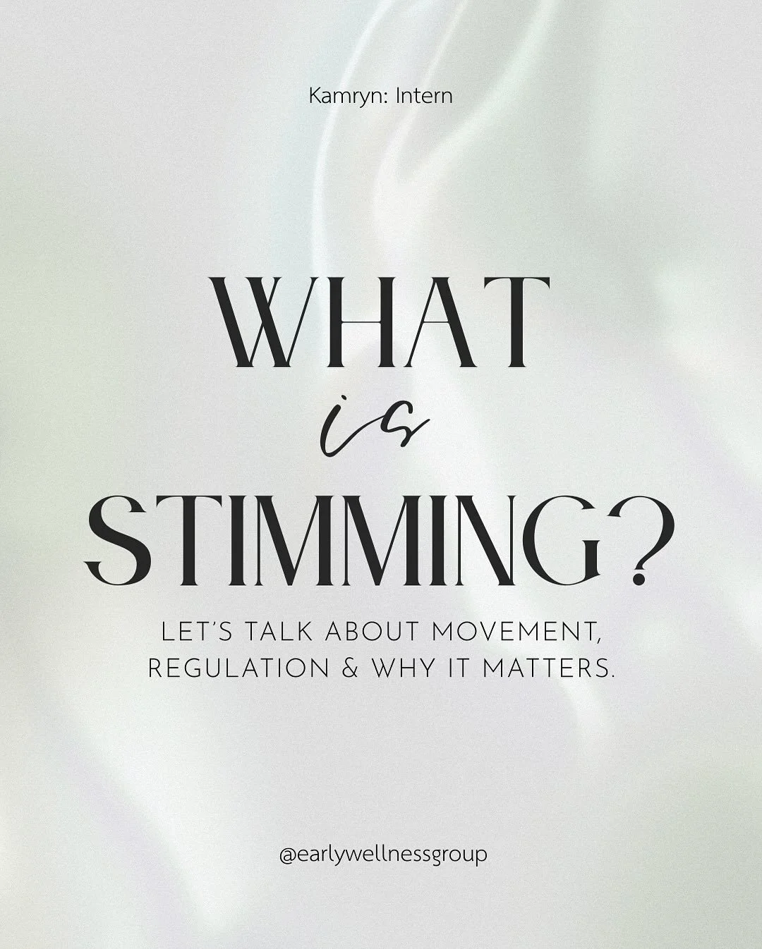 Let&rsquo;s open the conversation: why do some people behave they do? Stimming can be essential for regulation, especially for those with autism. 
Thank you Kamryn! 

#stimming #stimmingpositivity #stimmingpride #autism #regulation #autonomy #therapy