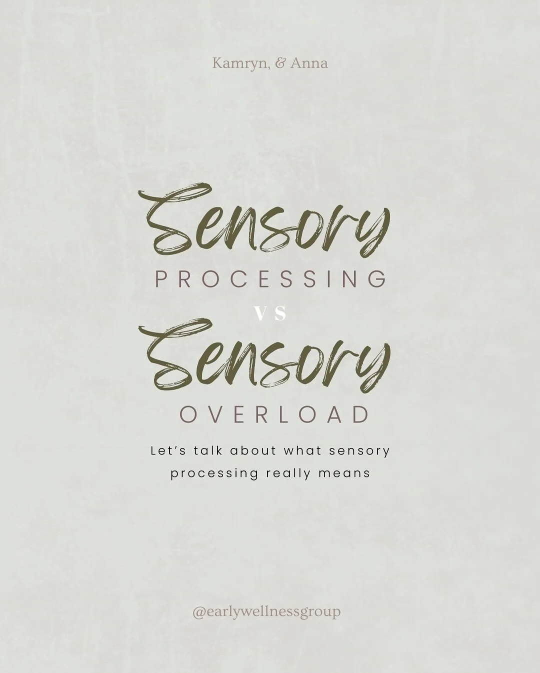 Sensory processing vs Sensory overload, what&rsquo;s the  difference? 

✨Do you find yourself need more or less input? 

#sensoryprocessing #sensory #sensoryoverload #therapy #mentalhealth