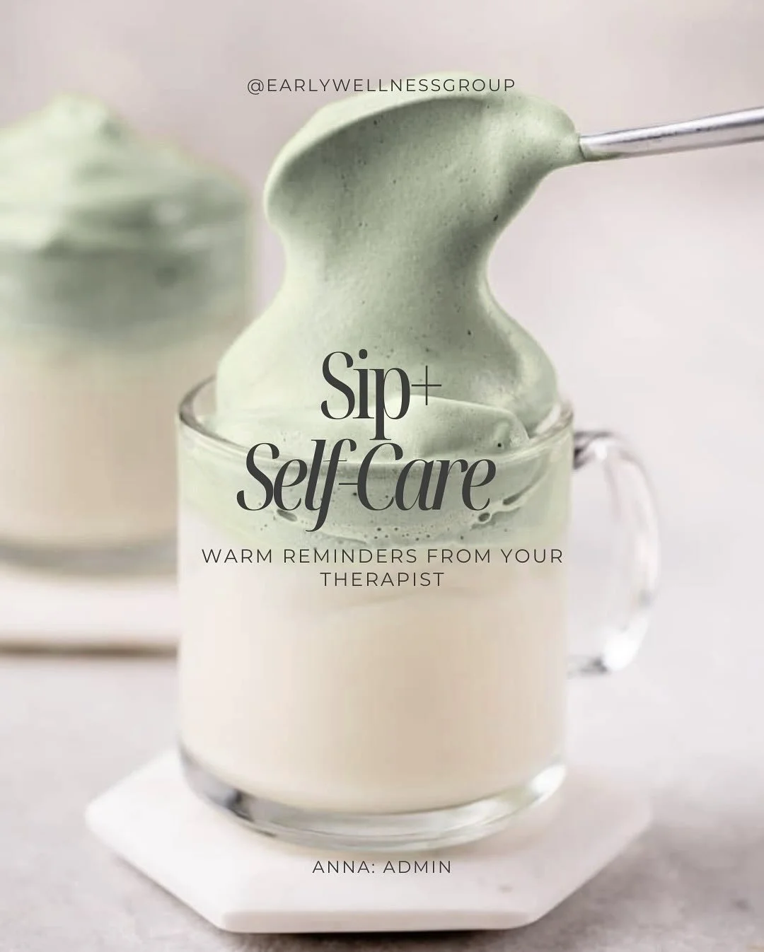 Food (or drink😉) for thought, here&rsquo;s a reminder to be kind to yourself. 

We challenge you this week to take a moment to reflect on the summer and all the emotions that came with it, while enjoying your favorite drink! ☕️🧋

#wellness #mentalh
