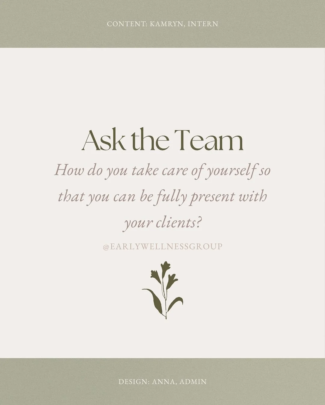 Self-care is not an option for therapists, it’s essential in order for us to show up, be present, and give the support and care our clients need. Swipe to hear how our providers do just that! 
✨Have any questions for our team? Leave a comment!