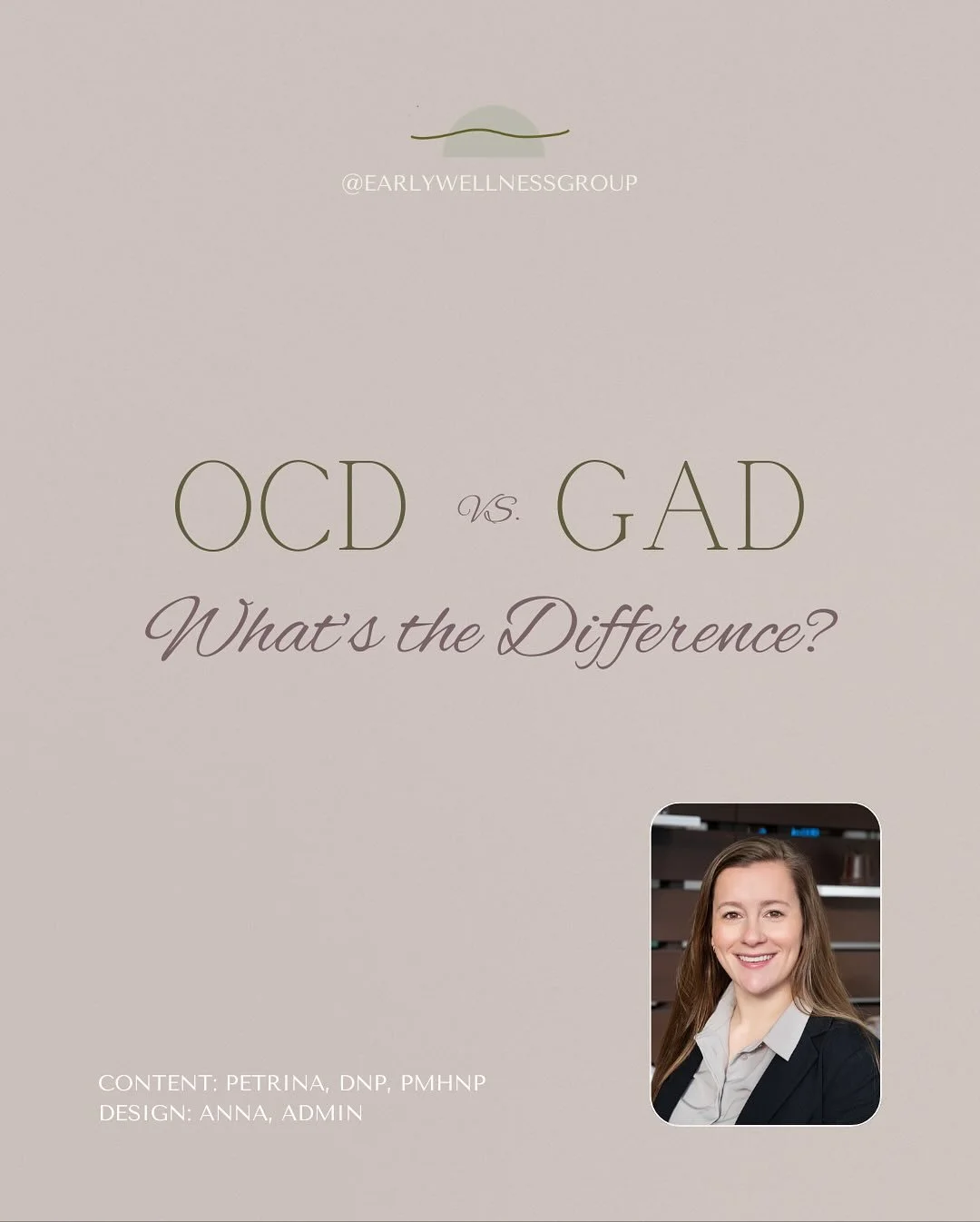 OCD and GAD tend to have a lot of overlap, which leads to some confusion. Here is a helpful guide from Petrina on how to remember the differences between the two! 
#mentalhealth #obssesivecompulsivedisorder #generalizedanxietydisorder #therapy #mich