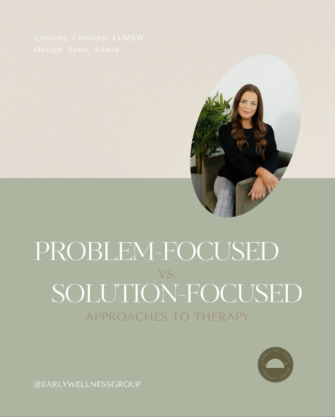 Therapy is all about balance, and finding the approach and methods that work best for each individual client💚
Thank you Caroline! 
#mentalhealth #therapy #solutionfocused #problemfocused #therapyapproaches #michigantherapist
