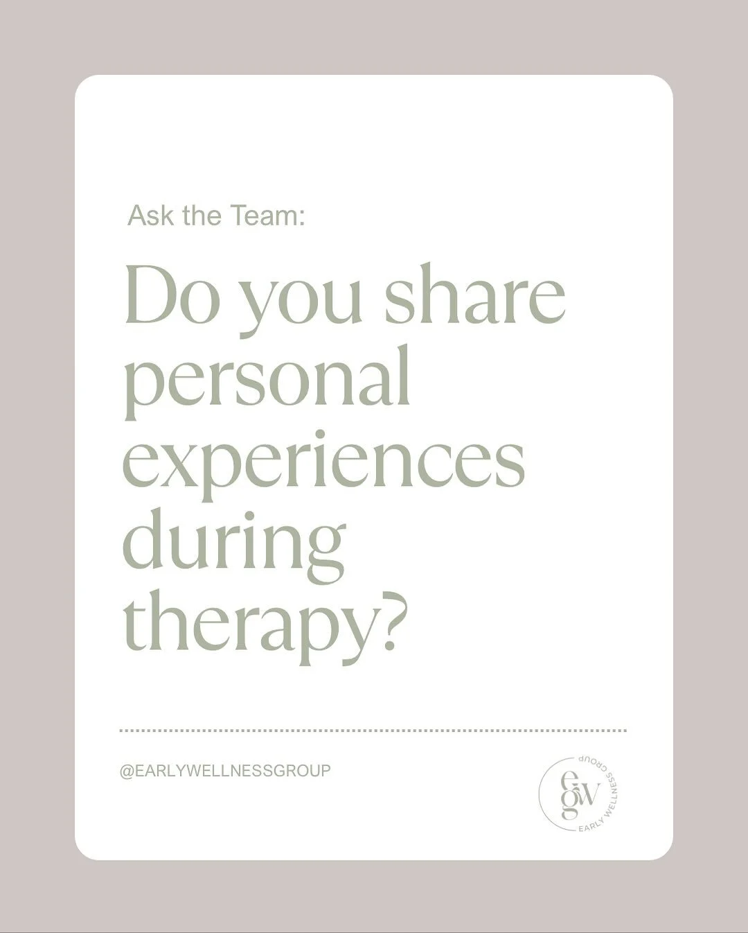 Self-disclosure can be a very useful tool in sessions, here’s how our team approaches it💚
🔗 in bio for scheduling, faq, and even more about our team! #michigantherapist #therapy #mentalhealth #selfdisclosure #wellness
