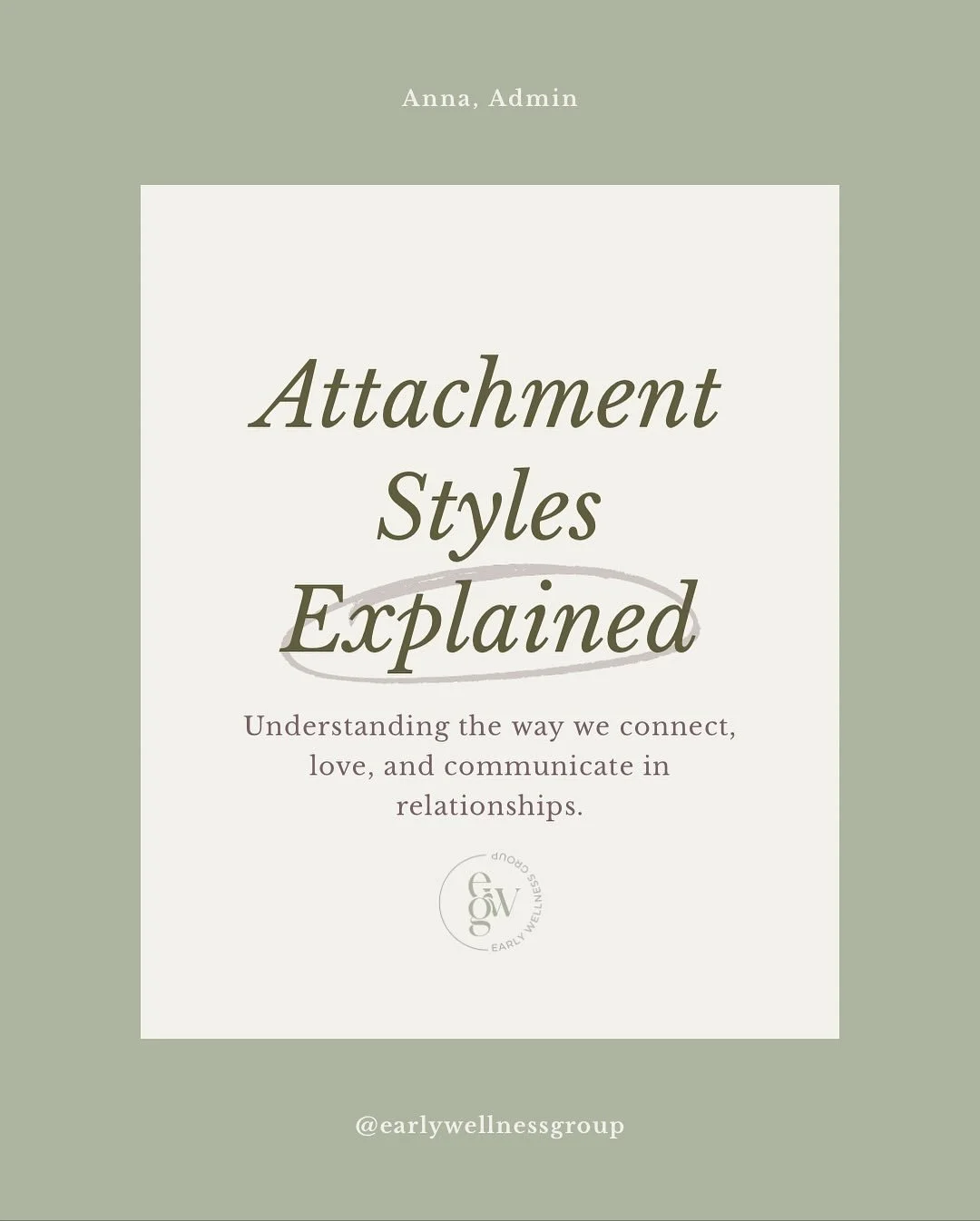 Knowing you or your child&rsquo;s attachment style is very important for the development of relationships in every area of your life💚

✨What attachment style do you relate to the most? 

#attachmentstyles #attachment #therapy #michigantherapist #men