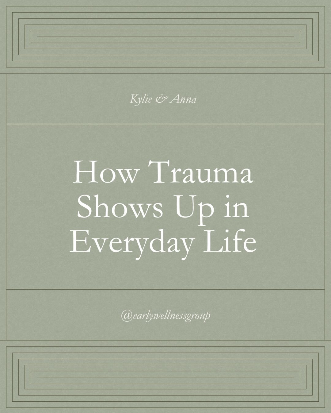 Trauma often weaves itself into the routines of daily life in ways that feel easy to overlook. It can show up as persistent anxious thoughts, a body that never fully settles, or patterns of overworking, people-pleasing, irritability, or emotional shu