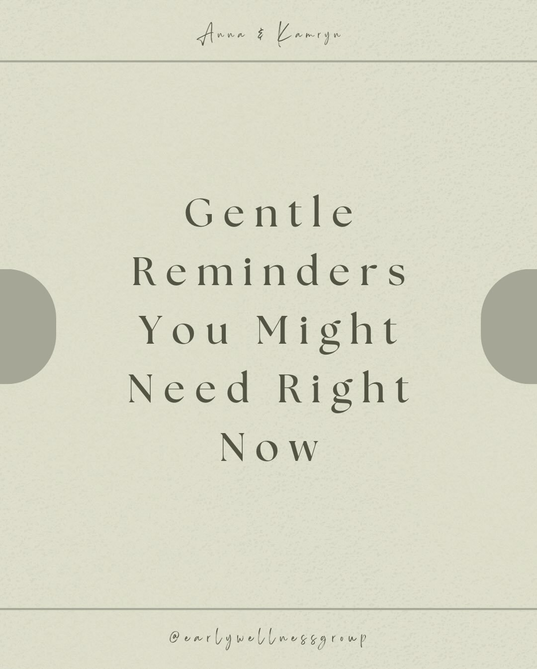 A few gentle reminders for today 💚

Your nervous system deserves softness. Your feelings are valid, even the messy, contradictory ones. You don&rsquo;t need to be &ldquo;more healed&rdquo; to be worthy of love, support, or compassion. Progress can l