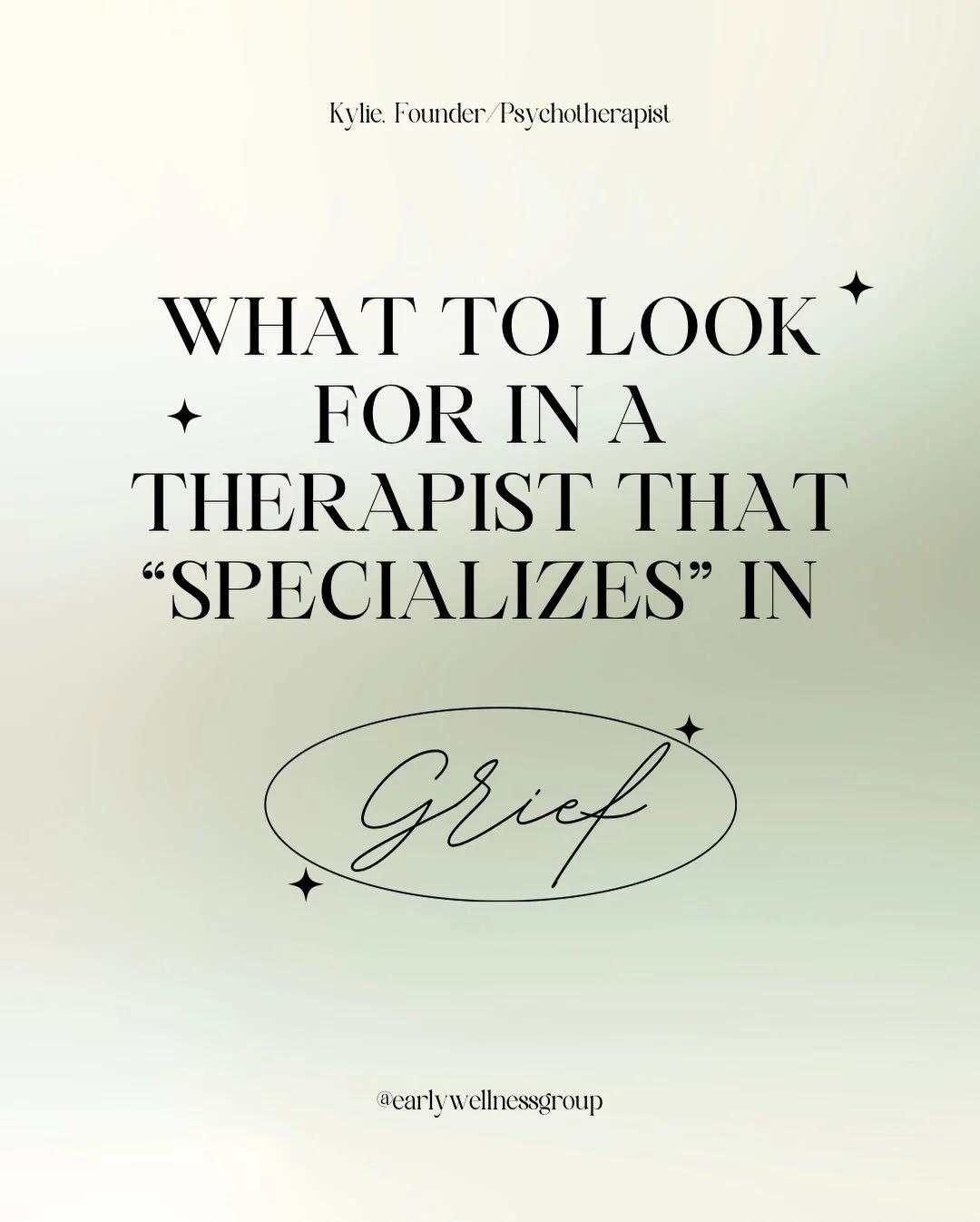 Grief is not linear. It&rsquo;s layered, cyclical, and deeply personal. A grief-informed therapist understands that healing doesn&rsquo;t mean &ldquo;moving on,&rdquo; but learning how to carry loss with compassion and meaning.

A therapist specializ