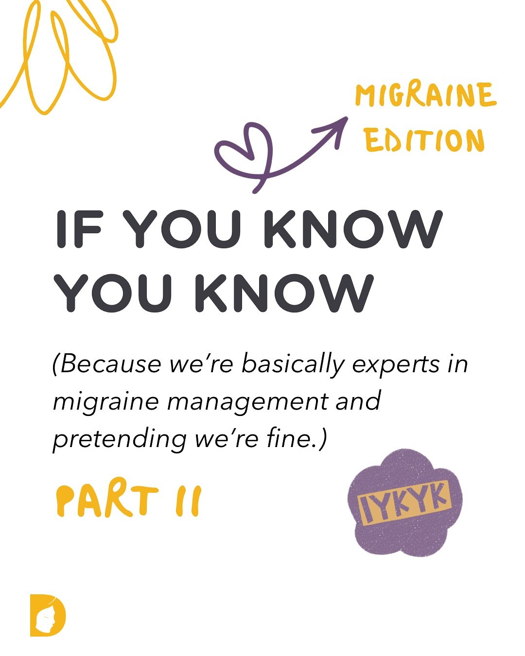 🎯 Because no one fakes being &ldquo;fine&rdquo; better than someone with migraine.

We smile through pain, cancel plans with guilt, and do the migraine math daily &mdash; all while pretending we&rsquo;ve got it under control.

If you know, you reall