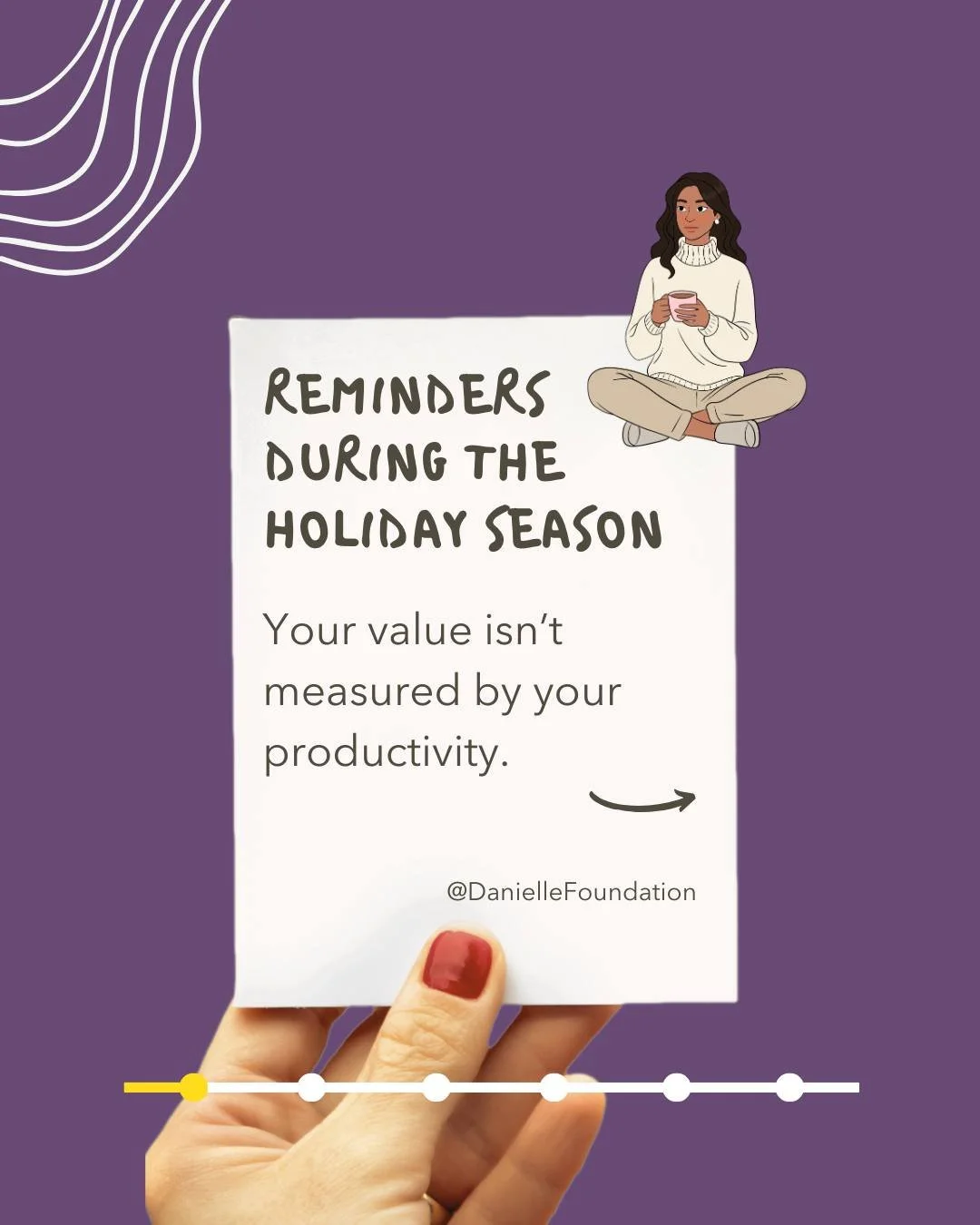 This season, give yourself permission to move at your own pace, rest when you need it, and let go of expectations that aren&rsquo;t realistic.

Take a deep breath. You&rsquo;re doing enough. You are enough. And you are not alone. 

💬 Drop a 💜 in th