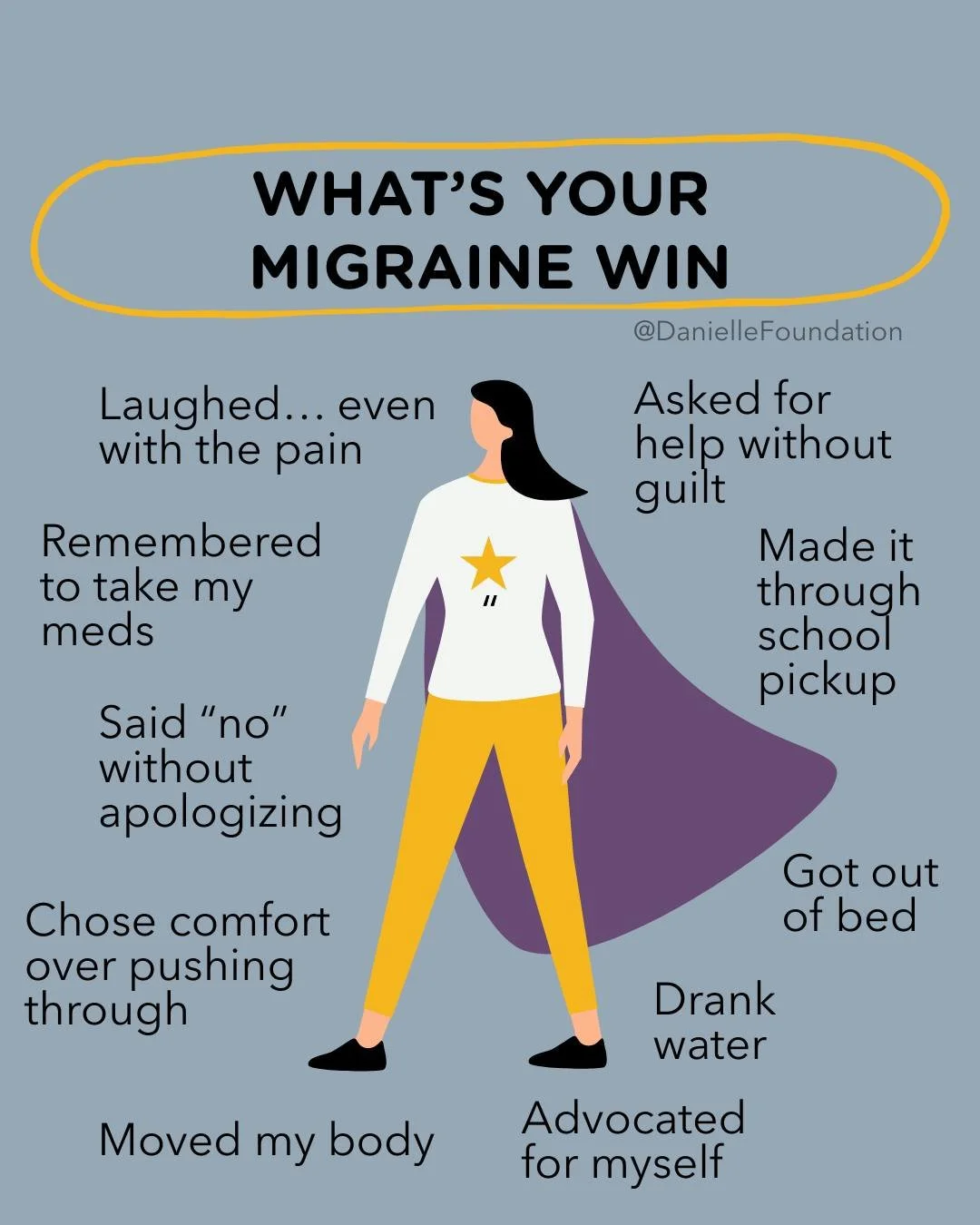 With migraine, every win counts, big, small, or barely-there.
What&rsquo;s one thing you did this week that deserves to be celebrated?

Share yours below so we can cheer you on! 🎉

#migraine #chronicmigraine #migraineawareness