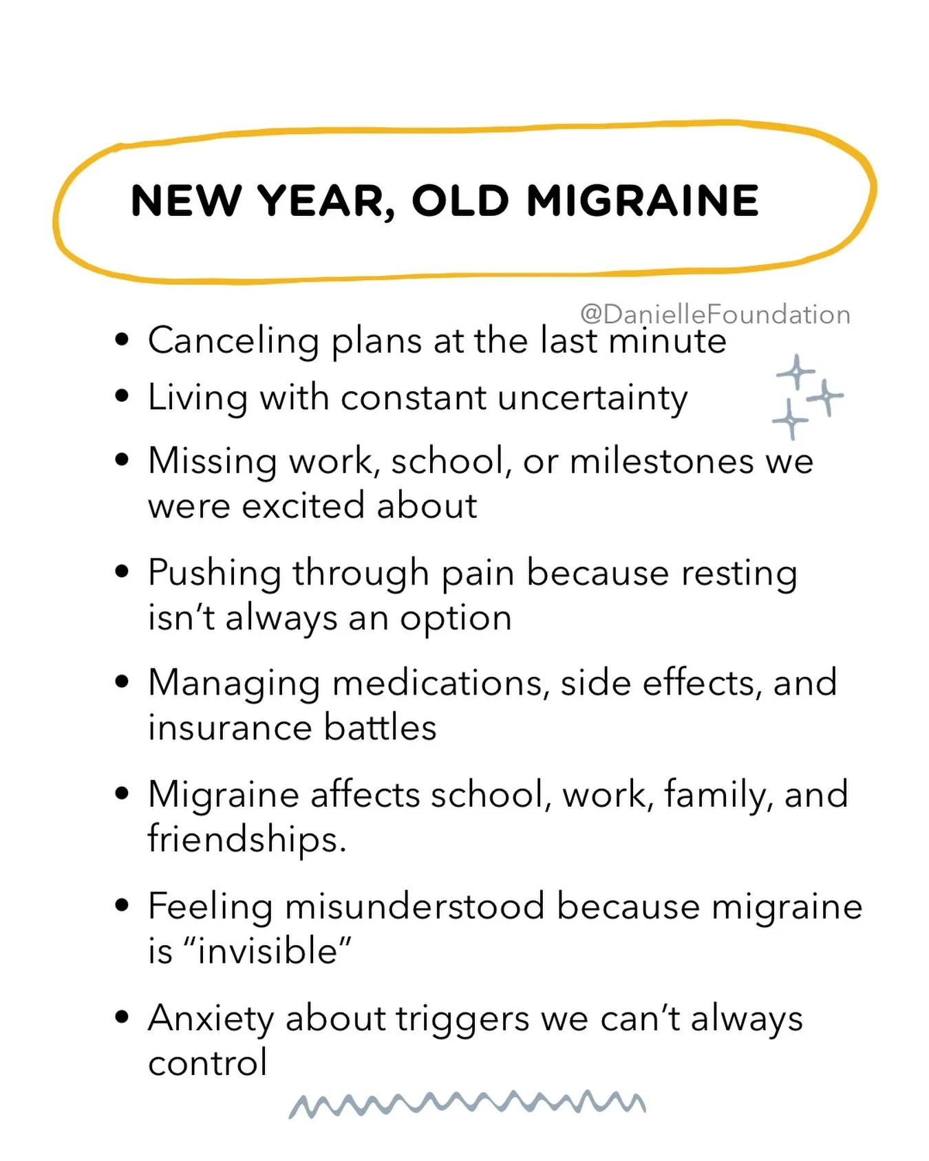 Migraine doesn&rsquo;t reset with the calendar.
It follows us into the new year and affects our lives in ways people don&rsquo;t always see. 

💬 How is migraine affecting you this week? 

#migraine #migraineawareness #chronicmigraine
