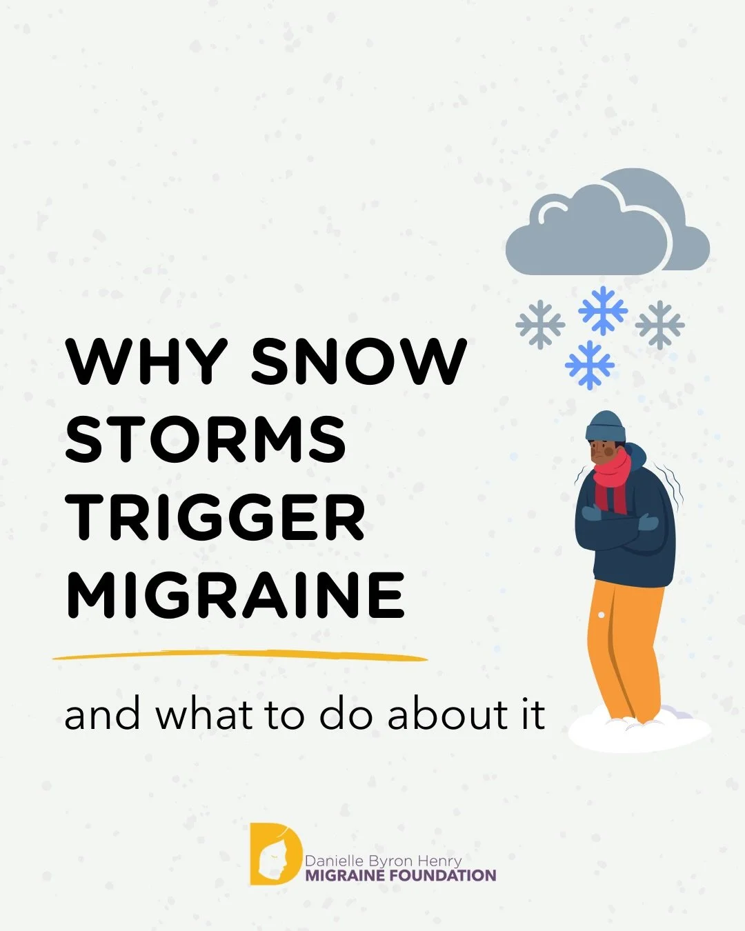 🌨️ Everyone&rsquo;s stocking up on 🥛, 🍞, and 🧻, but if you live with migraine, there&rsquo;s something even more important to prep: your nervous system!

Barometric pressure is about to drop, and symptoms can start 24&ndash;48 hours before the sn