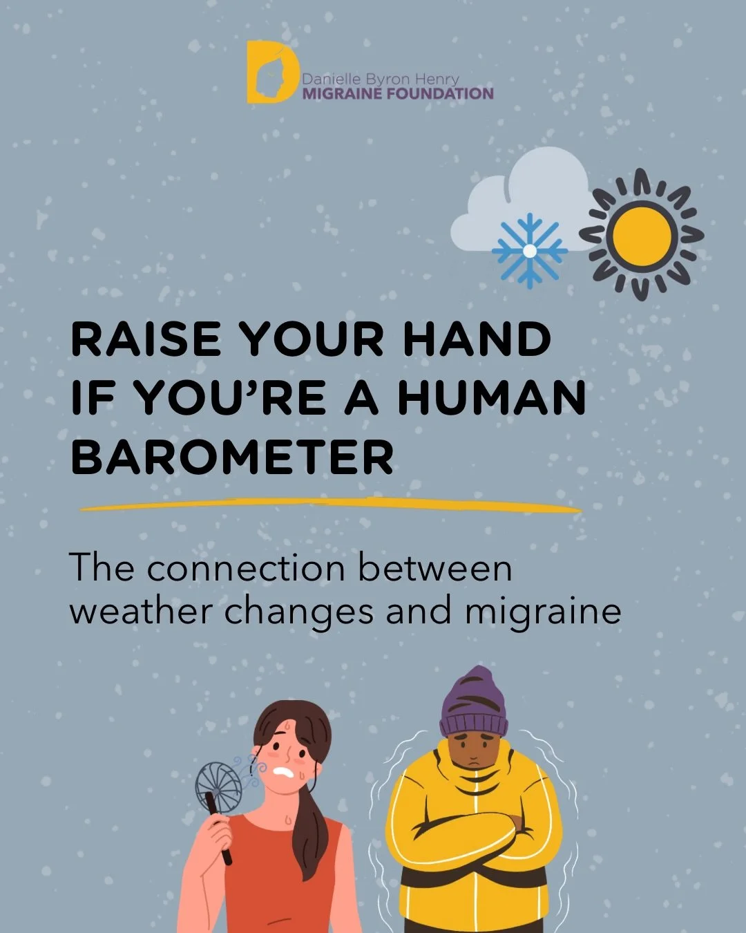 Do you check the forecast&hellip; or does your head do it for you? 🌧️☀️

💬 Tell us👇 Does weather trigger your migraine attacks? What&rsquo;s your biggest culprit: storms, heat, or pressure drops?

Certified human barometers unite and drop an emoji