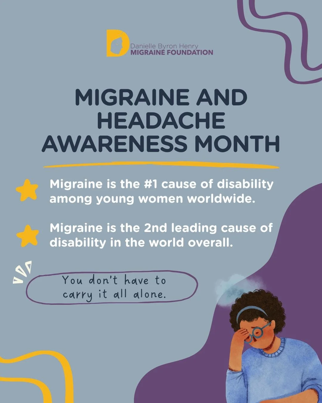 This Migraine and Headache Awareness Month, we&rsquo;re raising awareness for the millions of people navigating work, school, parenting, relationships, and everyday life while living with migraine and headache disorders. 💜

The more we talk about mi