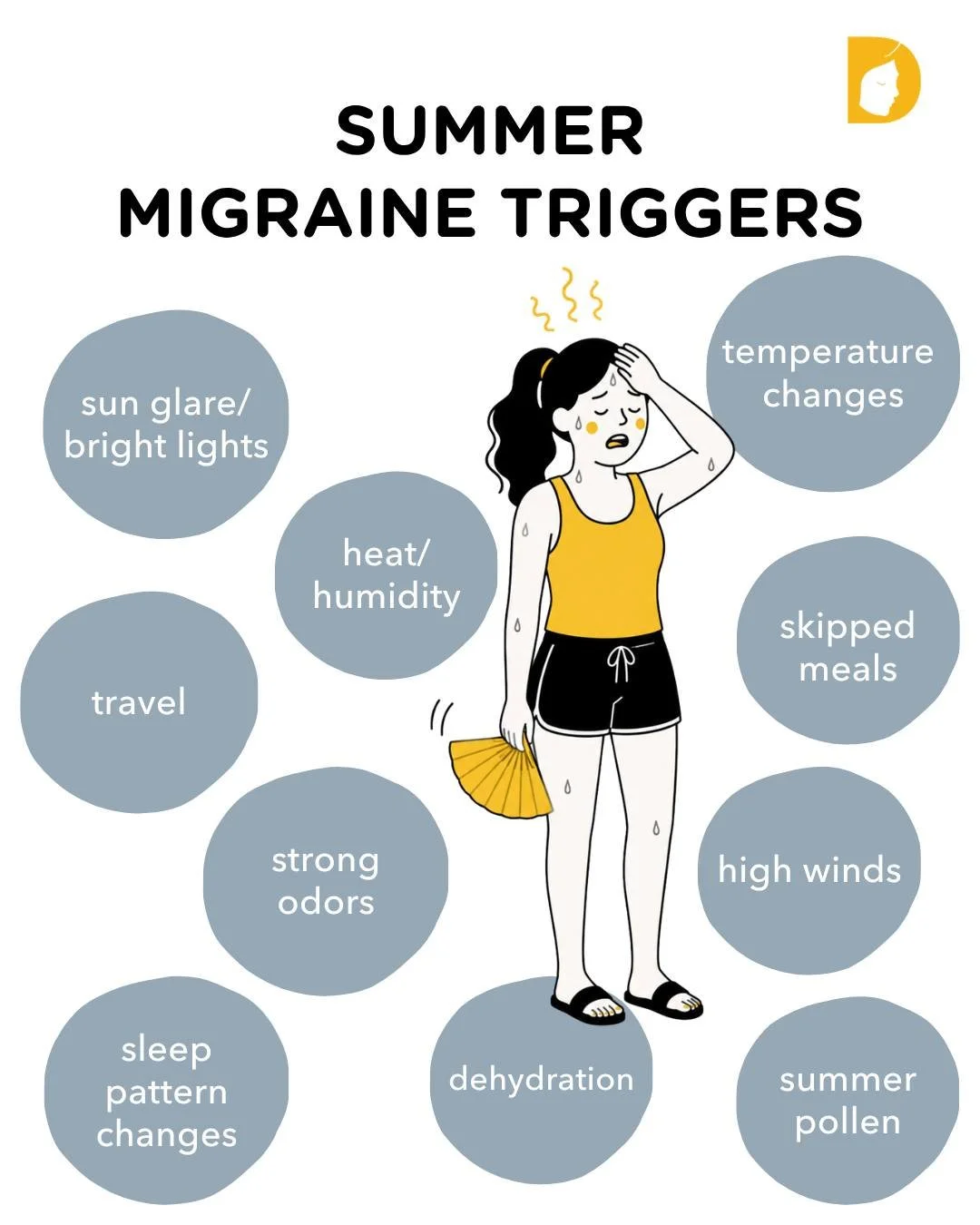 Summer is supposed to feel relaxing... unless you live with migraine.

Migraine doesn't take the summer off, and for many people, this season can be especially challenging. While everyone else is planning beach days and vacations, many people with mi