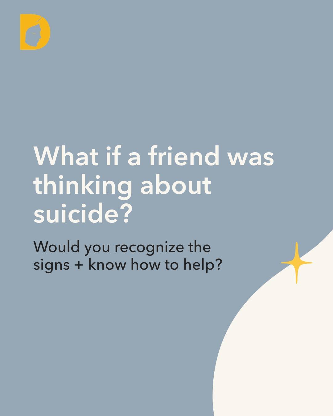 Would you know what to look for if you were worried a friend might be thinking about suicide? And would you know what to do next?

This conversation matters in the migraine community. Research has found that people with migraine have a higher risk of