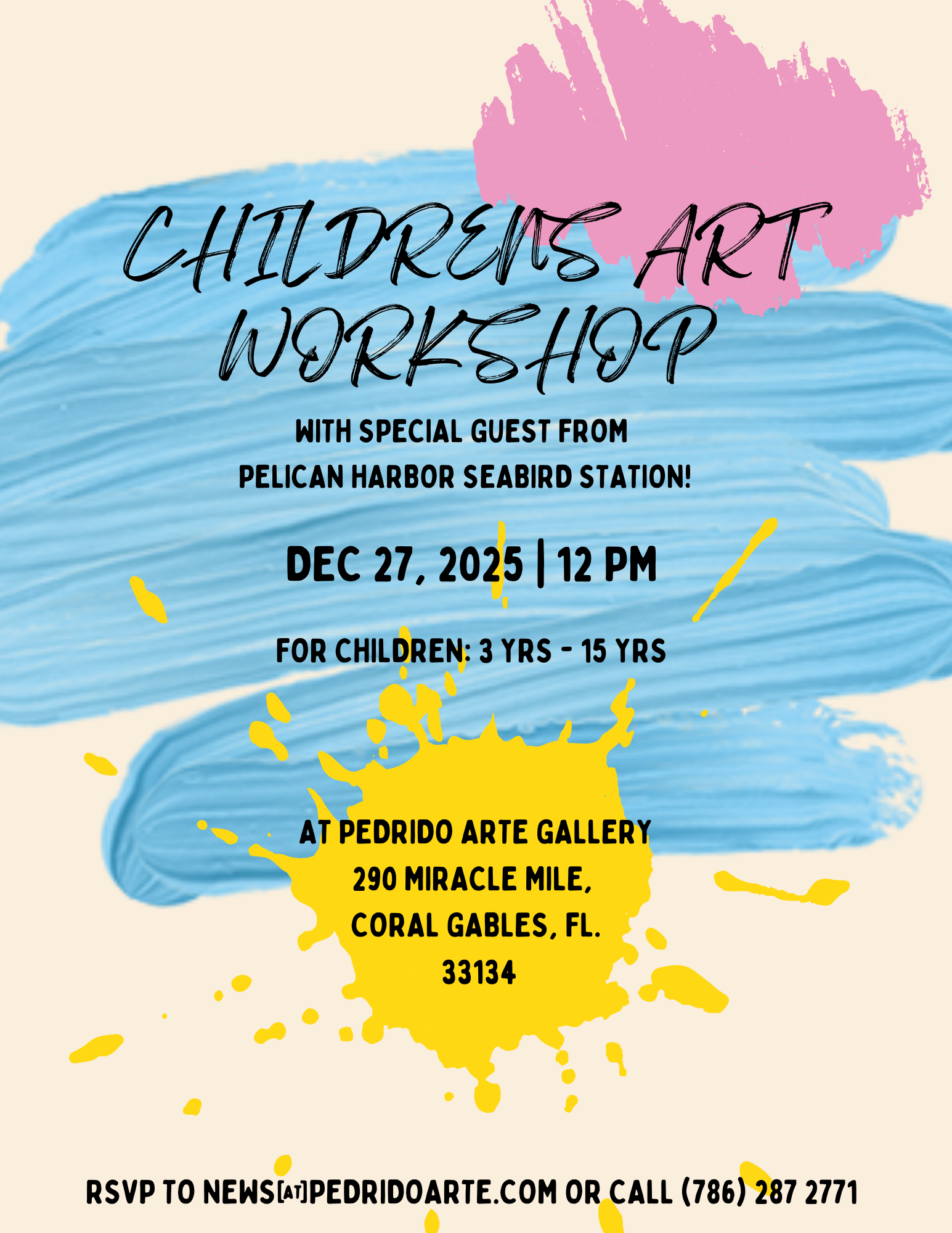 Childrens Workshop at Pedrido Arte Gallery!