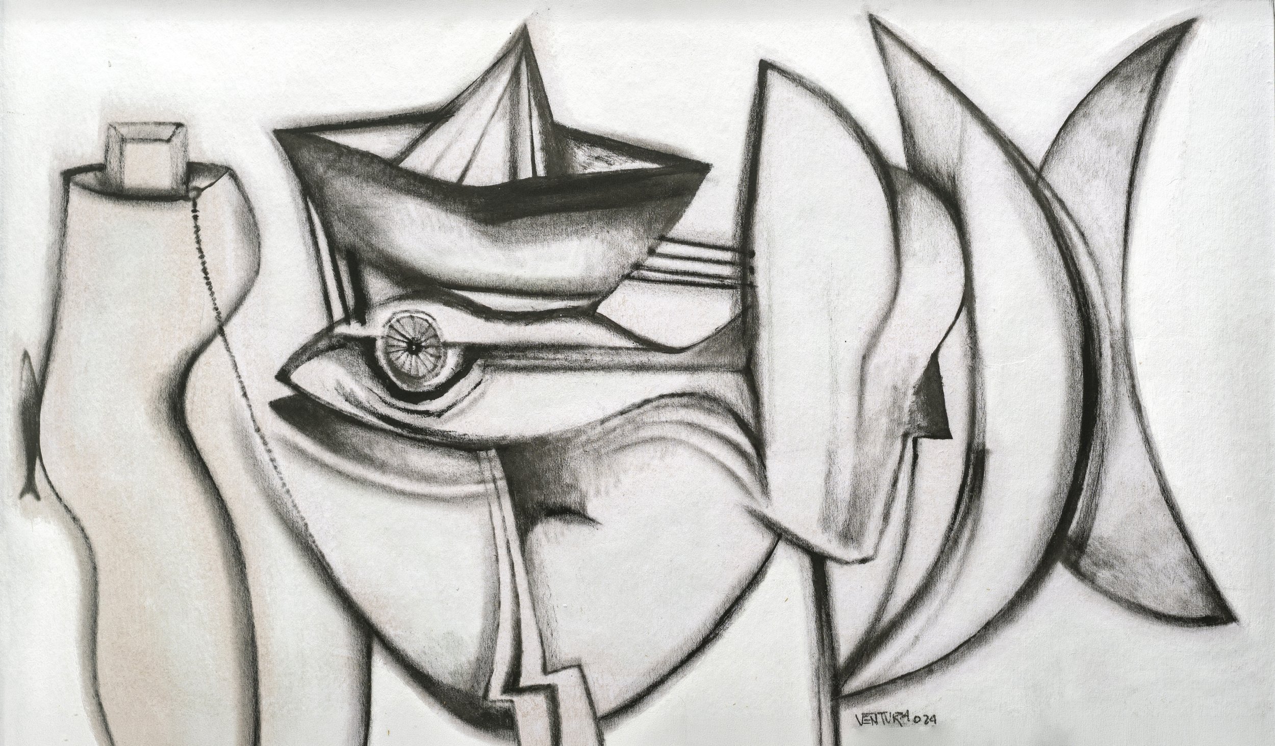Endless Wait by artist Ventura Gonzalez, 41 in x 25.5 in 