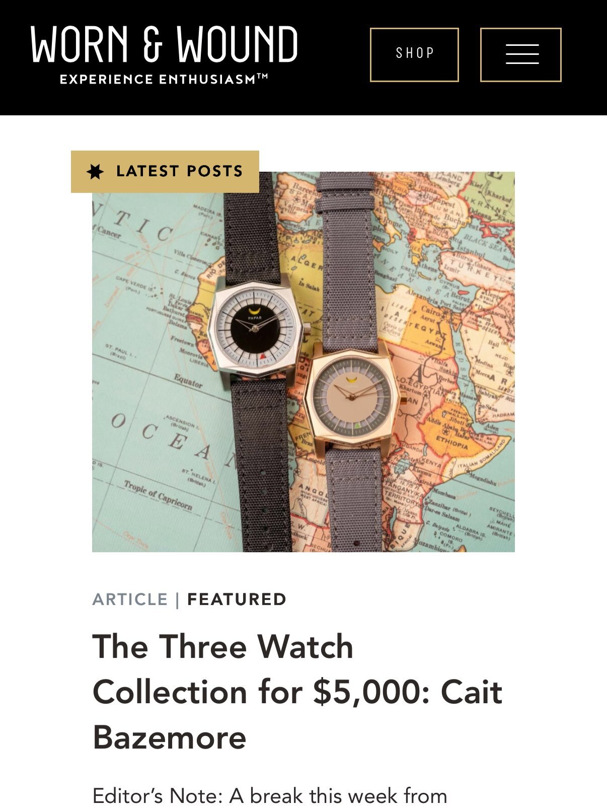 Psyched to have our Anillo included in the @caitbazemore 3 watch collection alongside @wrenwatches + @buci.paris.watches ! 🤘🏼🤘🏼 @wornandwound