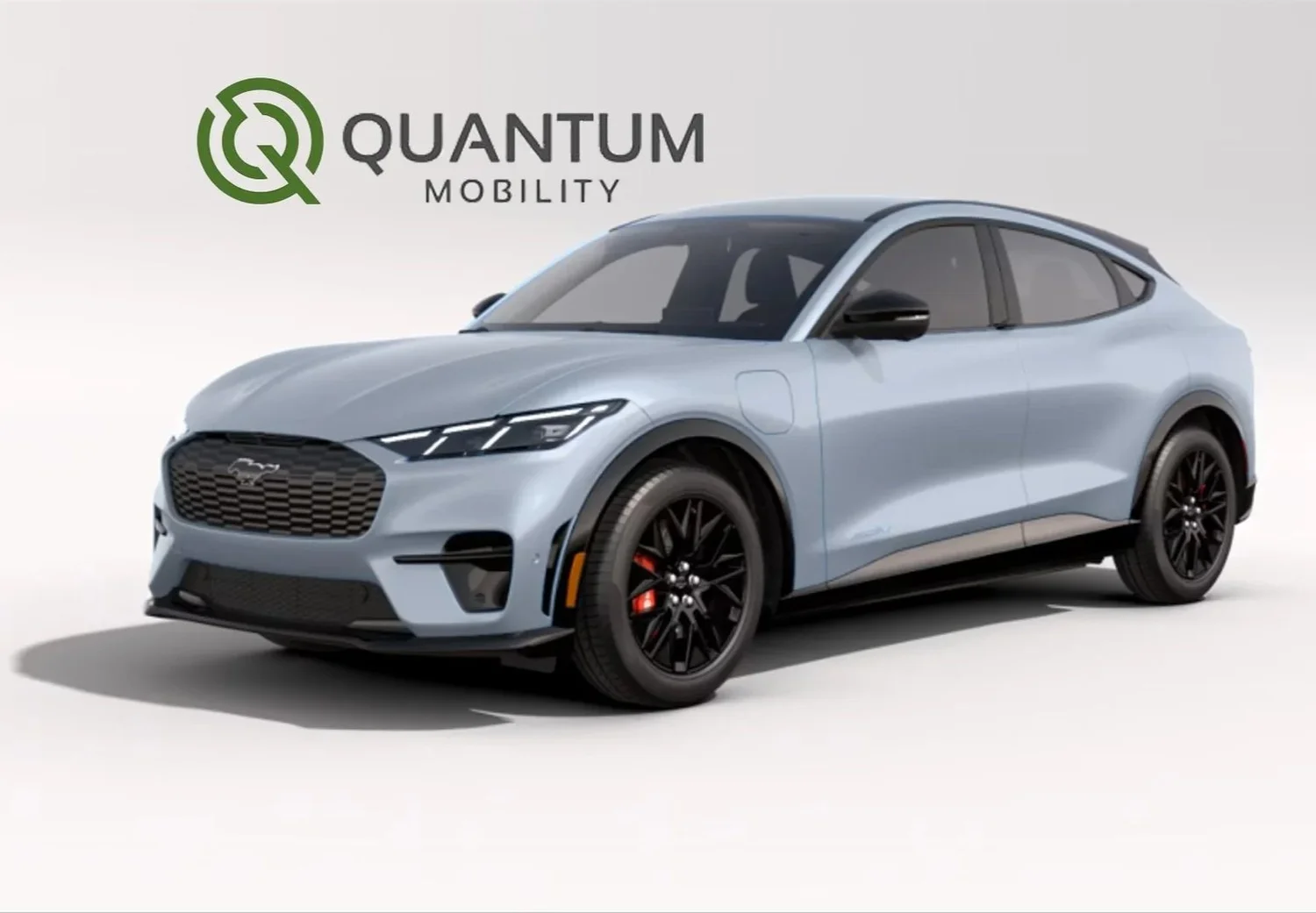 2021 Ford Mustang Mach-E in the color yellow, expressing the dedicated carshare at Lively Lane available for residents.