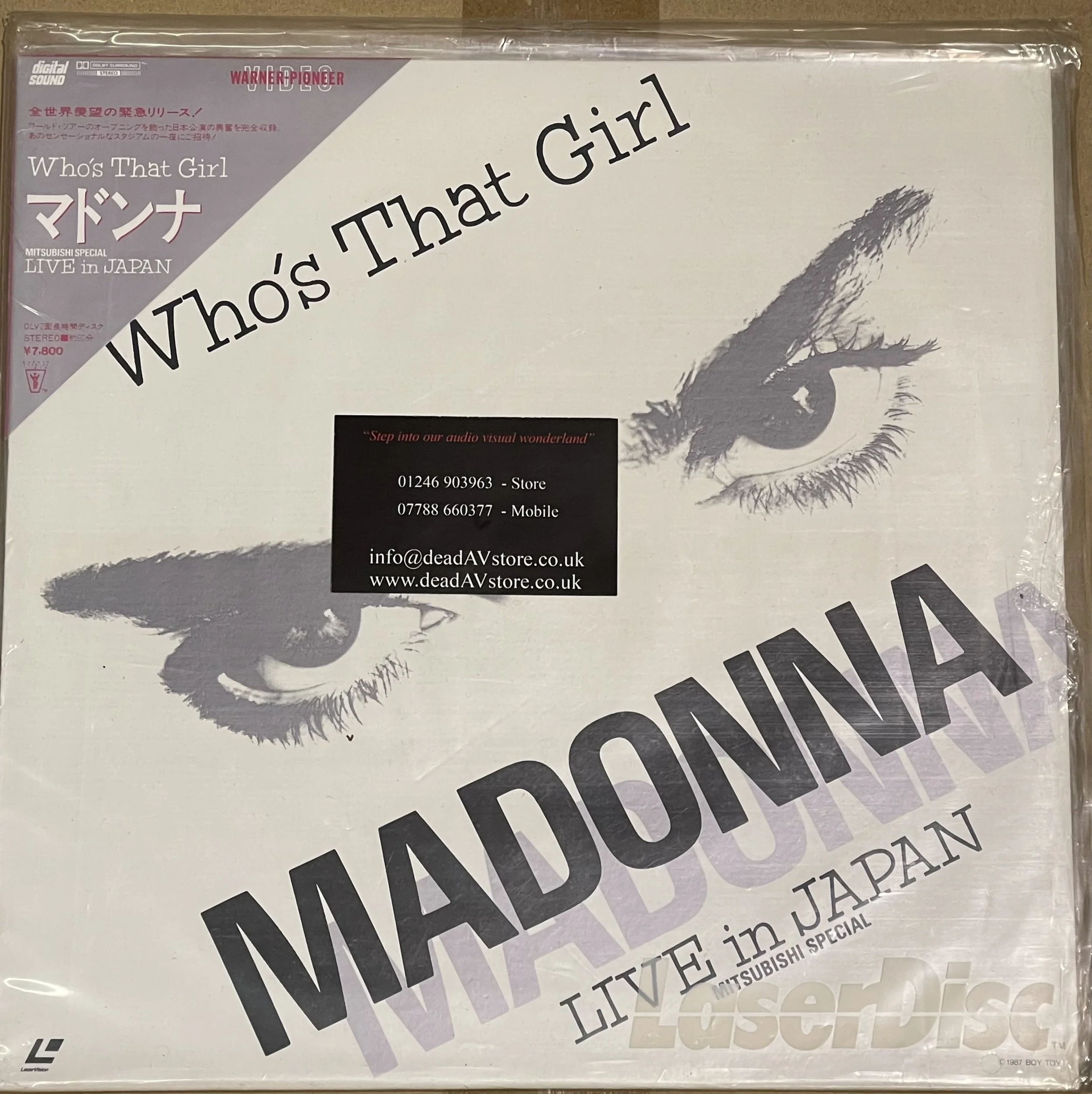 Madonna - Who's That Girl - Live In Japan LD Laserdisc