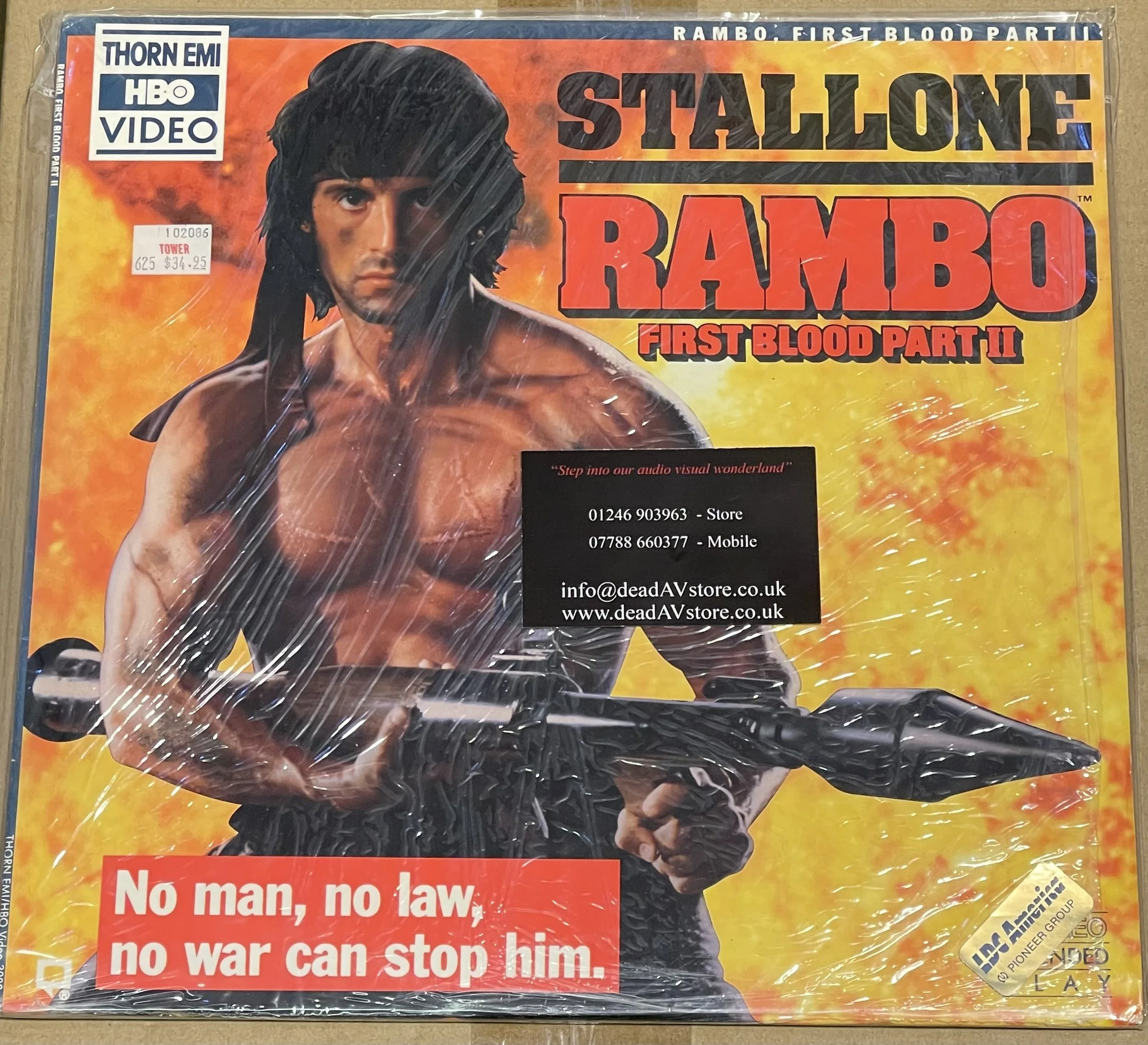 Rambo - First Blood Part 2 Laserdisc (USA Release)