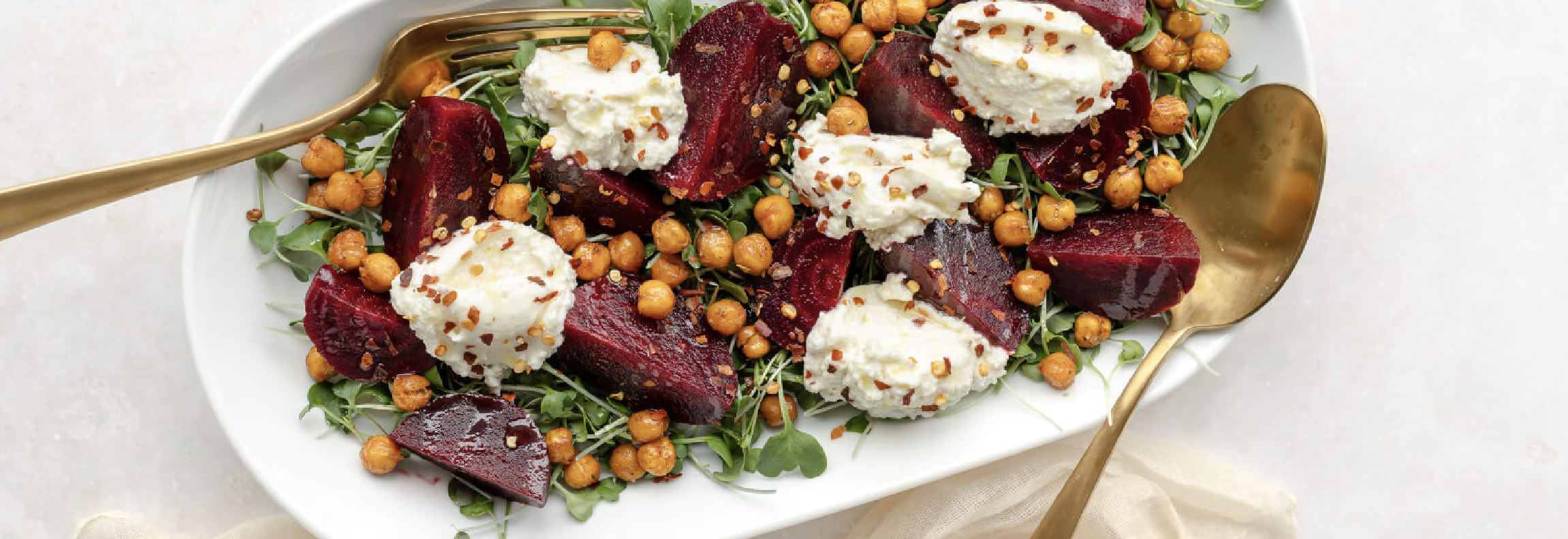 Beet, Chickpea, &amp; Ricotta Salad